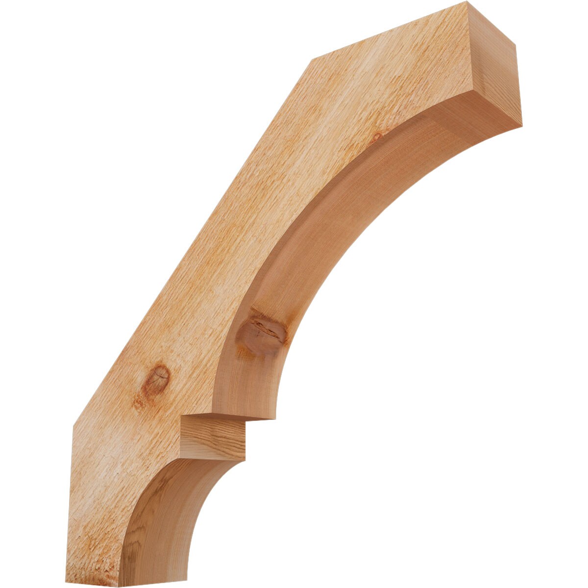 Ekena Millwork BRC04X20X20BOA00RWR 4-in x 20-in x 20-in Western Red Cedar Unfinished Wood Balboa rough sawn