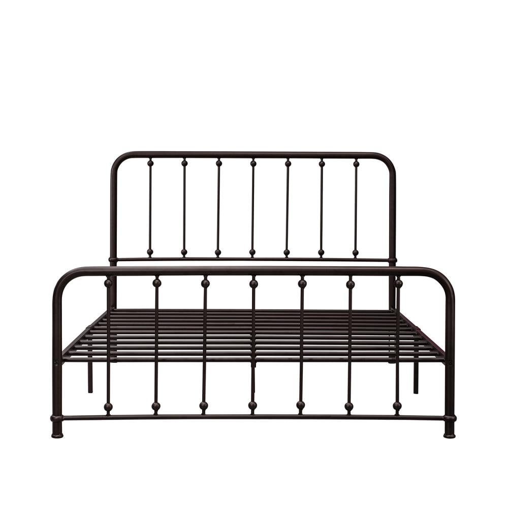 Home Source Industries Agustine Black Queen Metal Panel Bed at Lowes.com