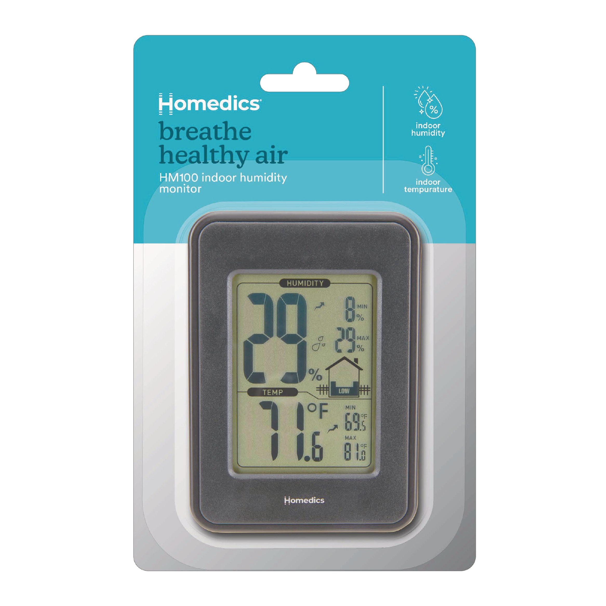 HOMEDICS TotalComfort Digital Humidity Gauge in the Digital