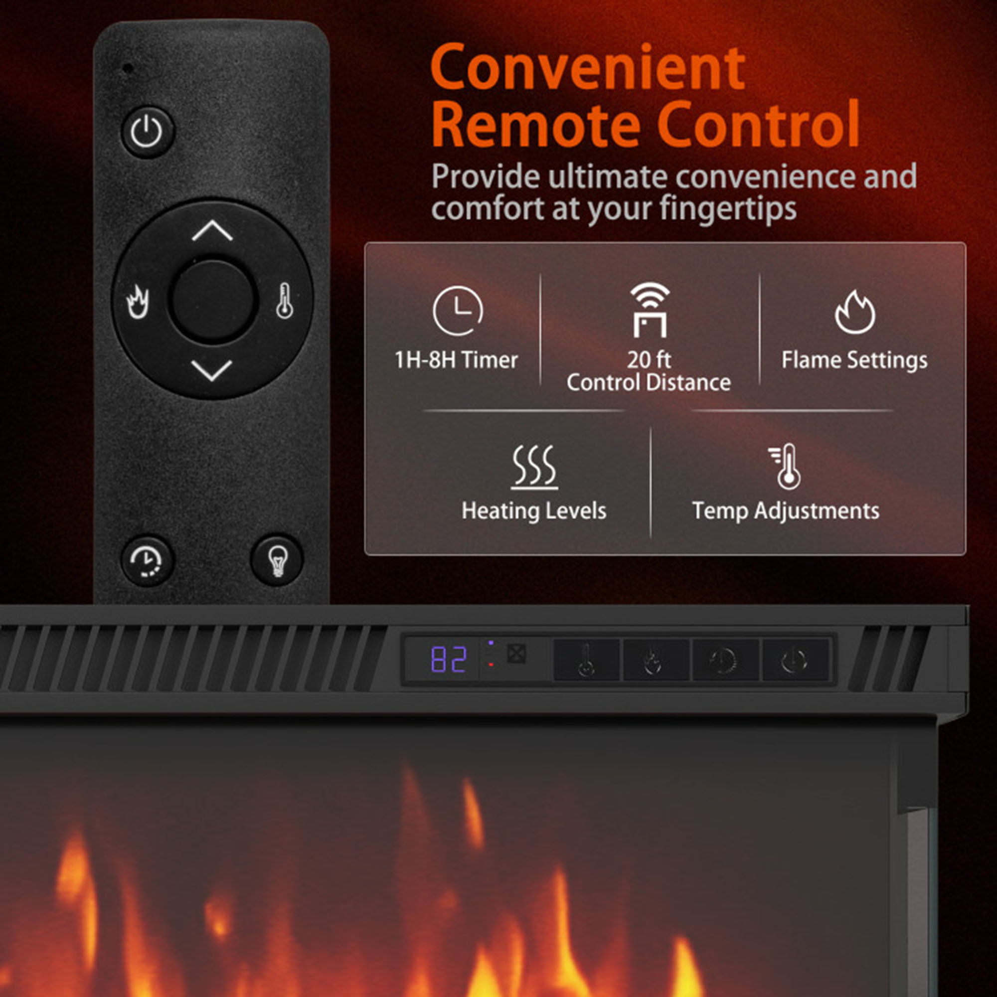 Clihome CL-FP11003US60 Electric-Fireplaces - View #5