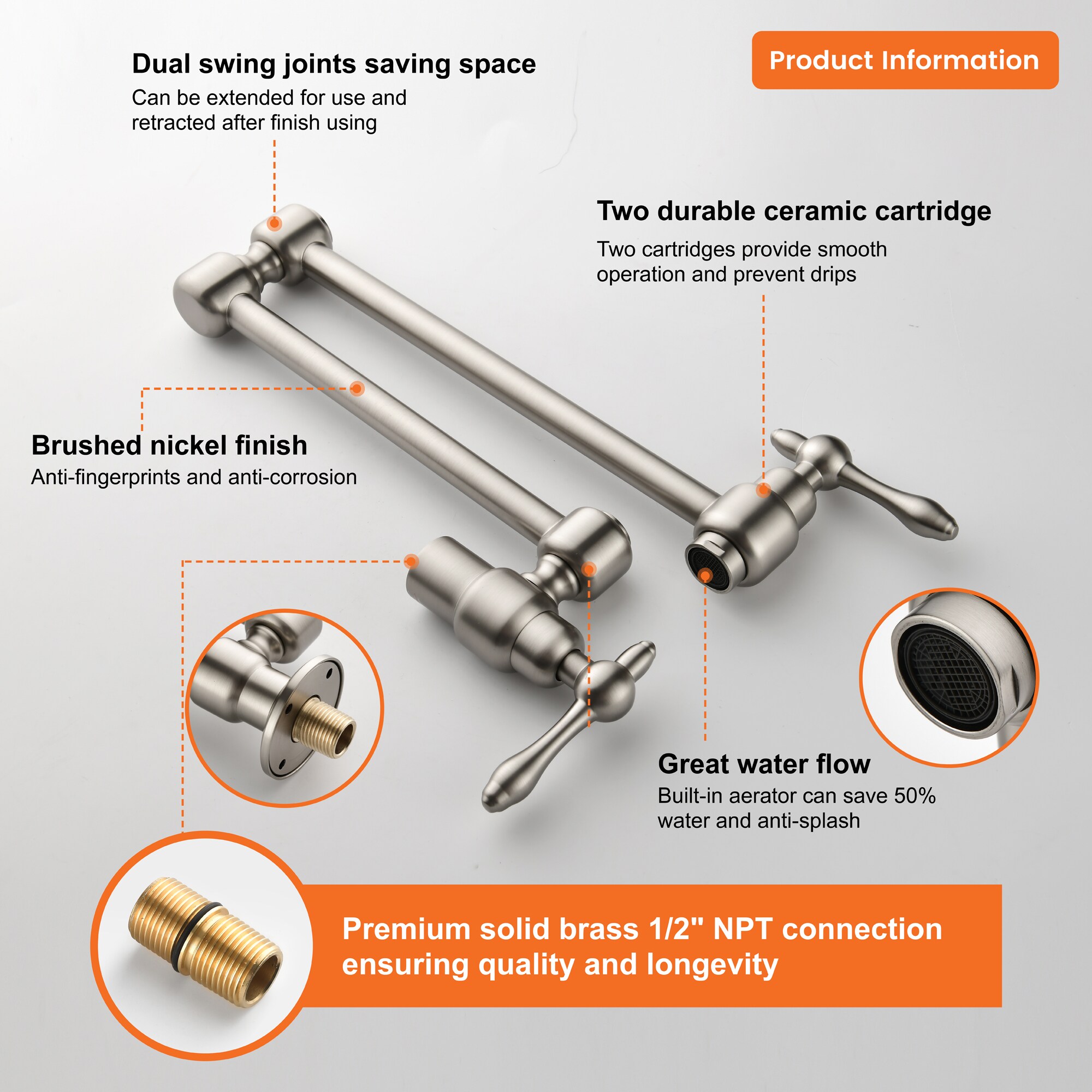 WELLFOR SMG-11009BN Kitchen-Faucets - View #8