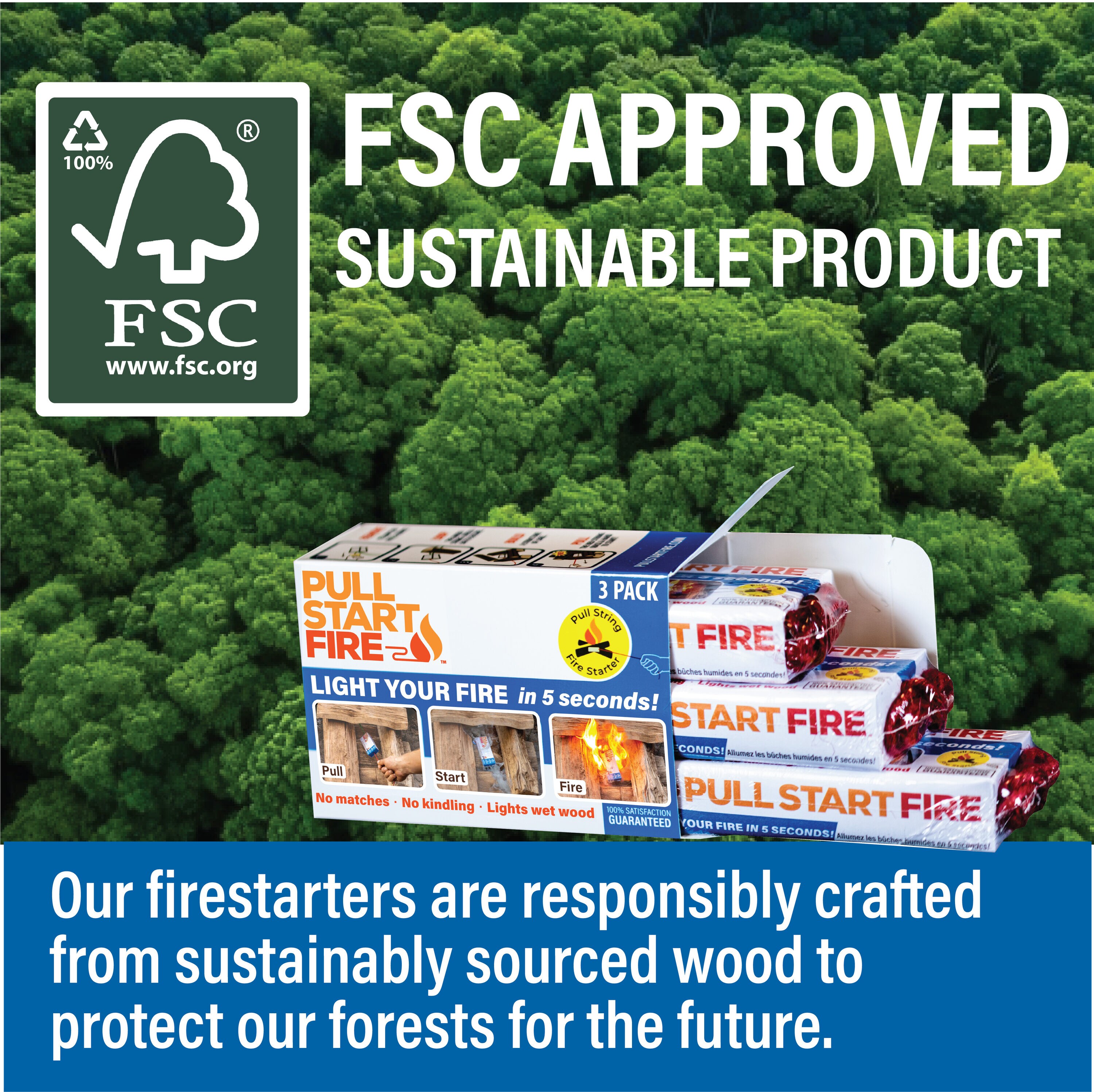 PULL START FIRE 77306 Fireplace-Logs-Firestarters - View #9