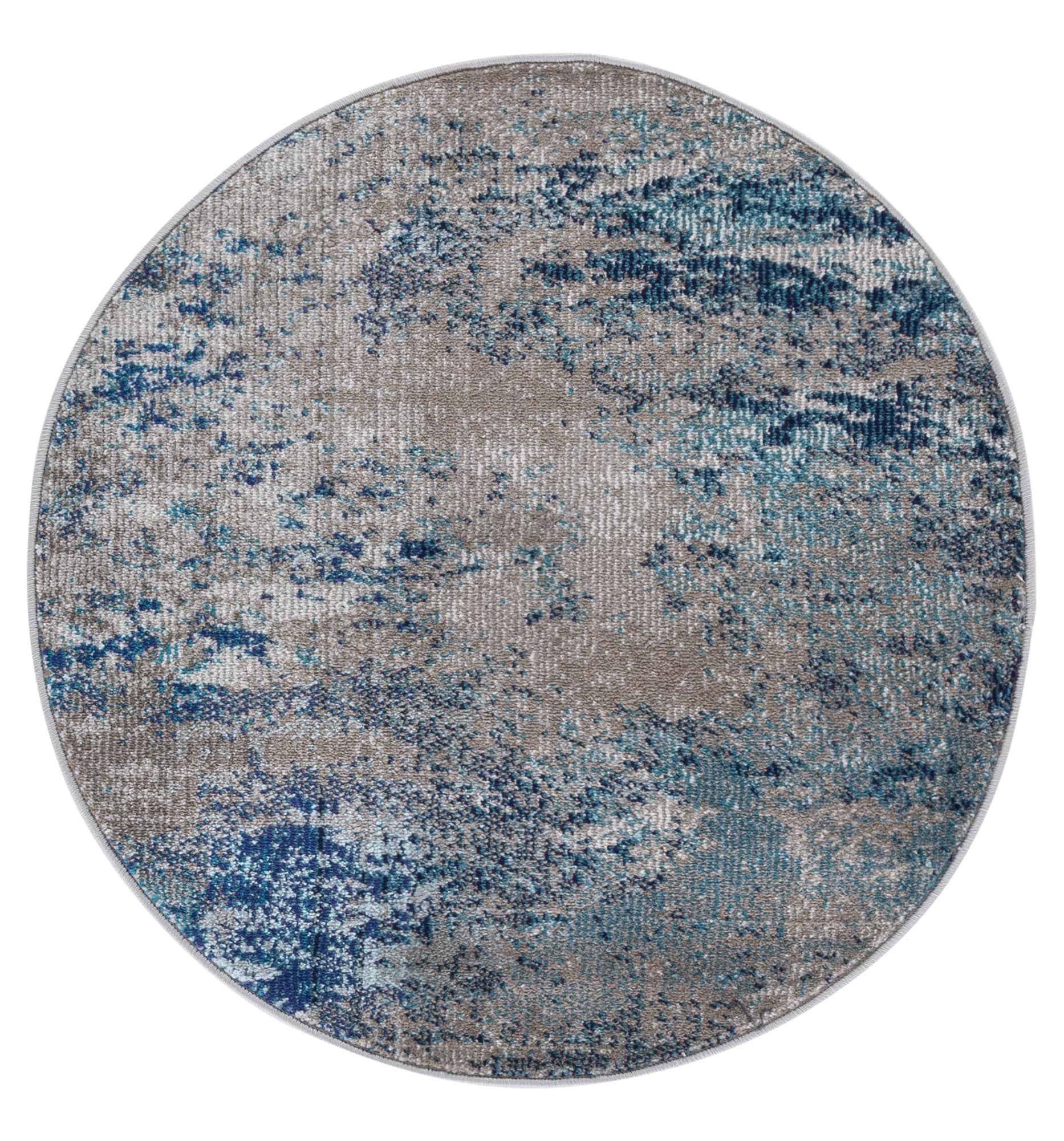 Safavieh Madison 460K Grey Blue 4 X 4 Area Rug in the Rugs department ...