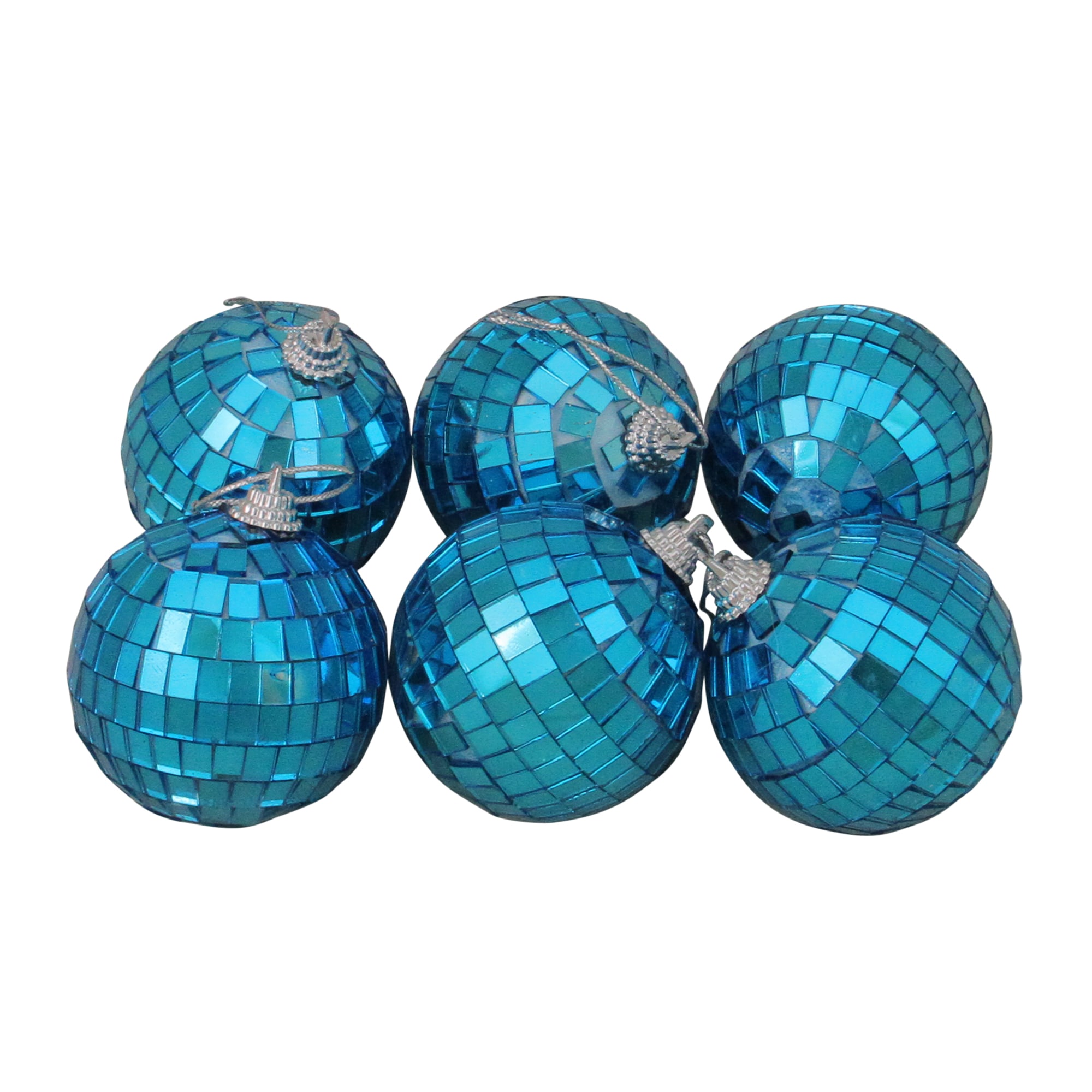 Northlight 31756456 6 -Pack Blue Ball Standard Indoor Ornament set
