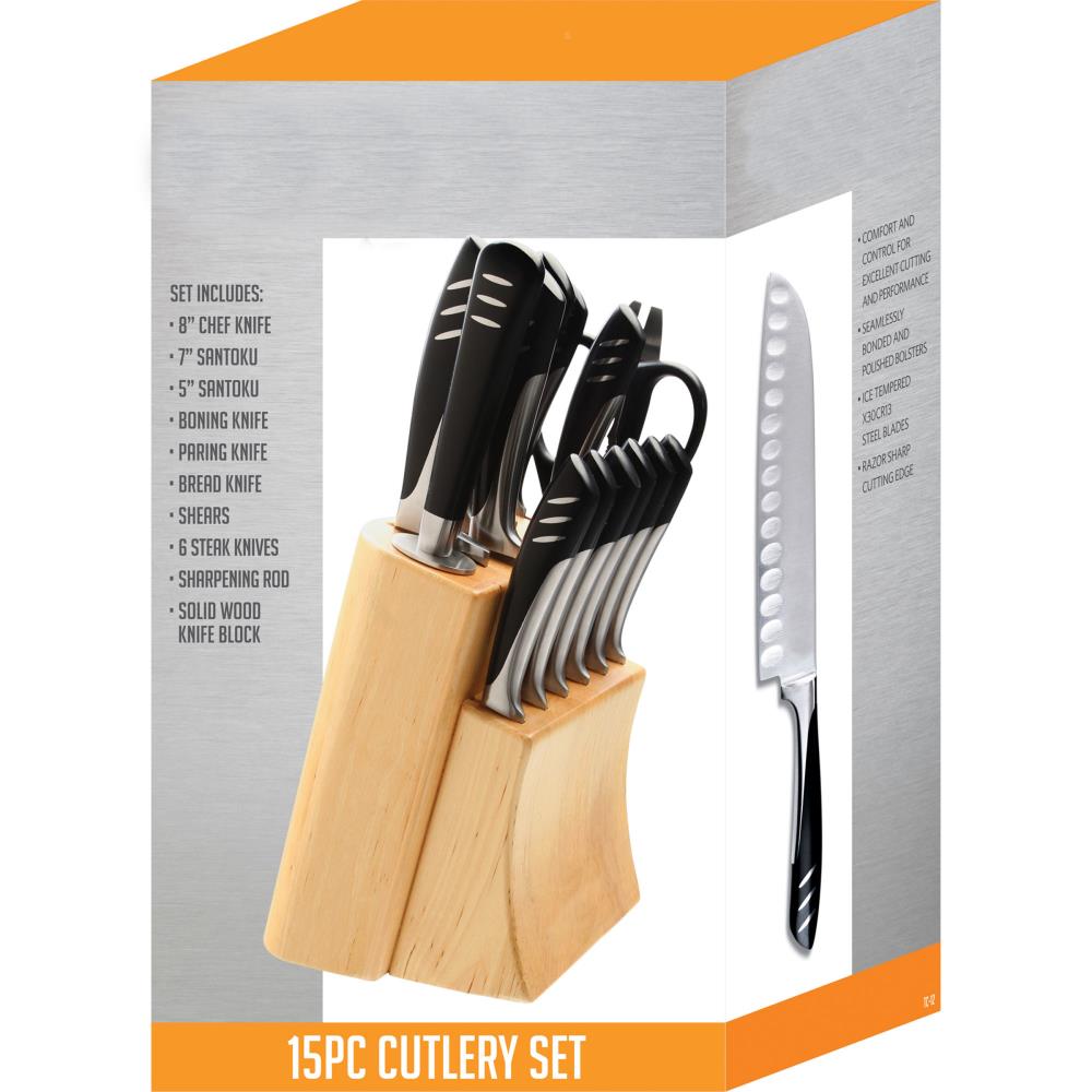 Hastings Home 15-piece Stainless Steel Professional Knife Set : Target