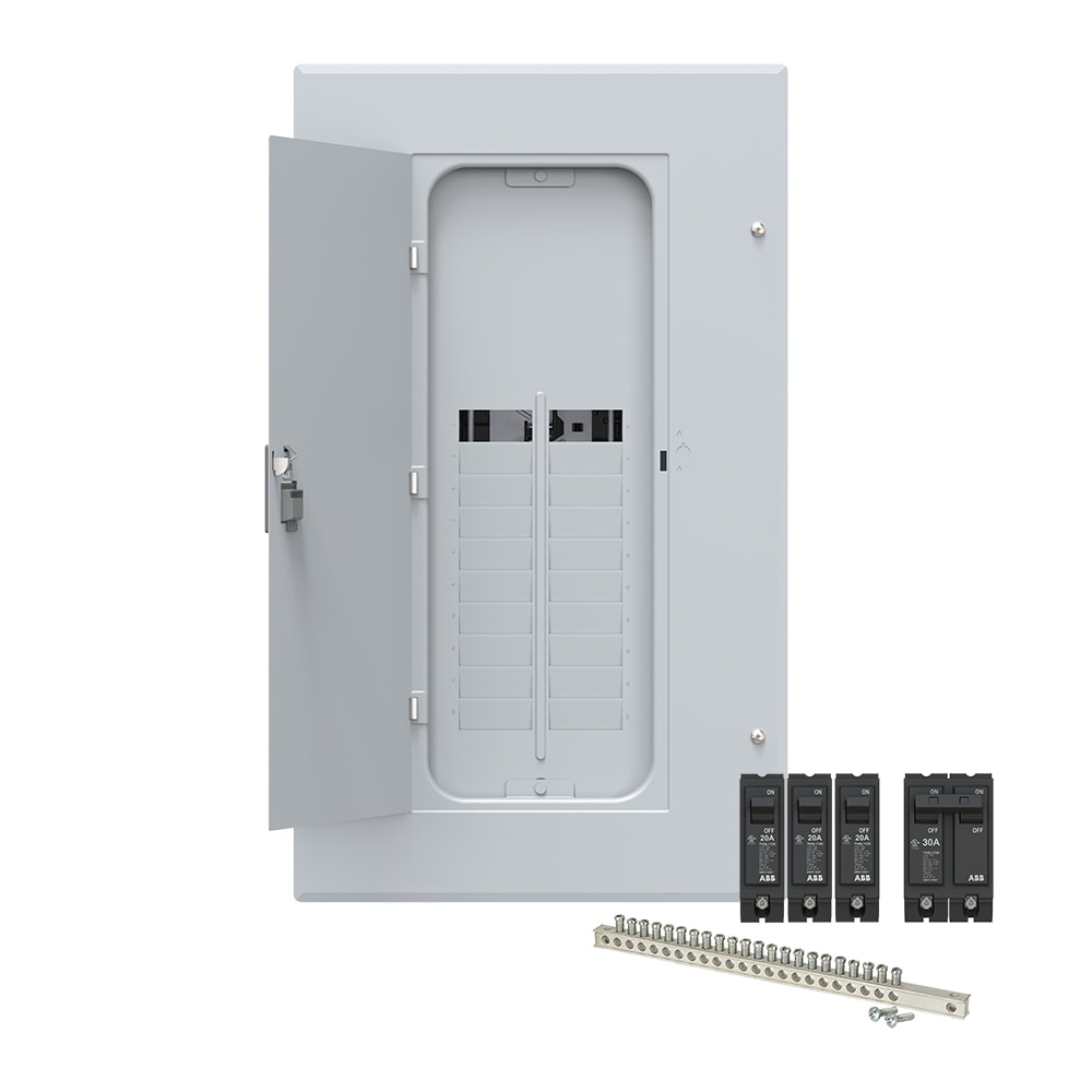 ABB PAL2020PA ReliaHome P-Series 200 -Amp 20 -Spaces 40 -Circuit Indoor Main Lug Plug-On Neutral Load Center (Value Pack)