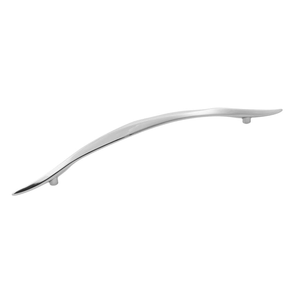 Hickory Hardware H076651-14 Willow 7-9/16-in , 192mm Center to Center Polished Nickel Arch Handle