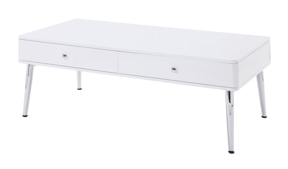 Acme Furniture Weizor High Gloss Top, Ikea Coffee Table With Storage White Gloss