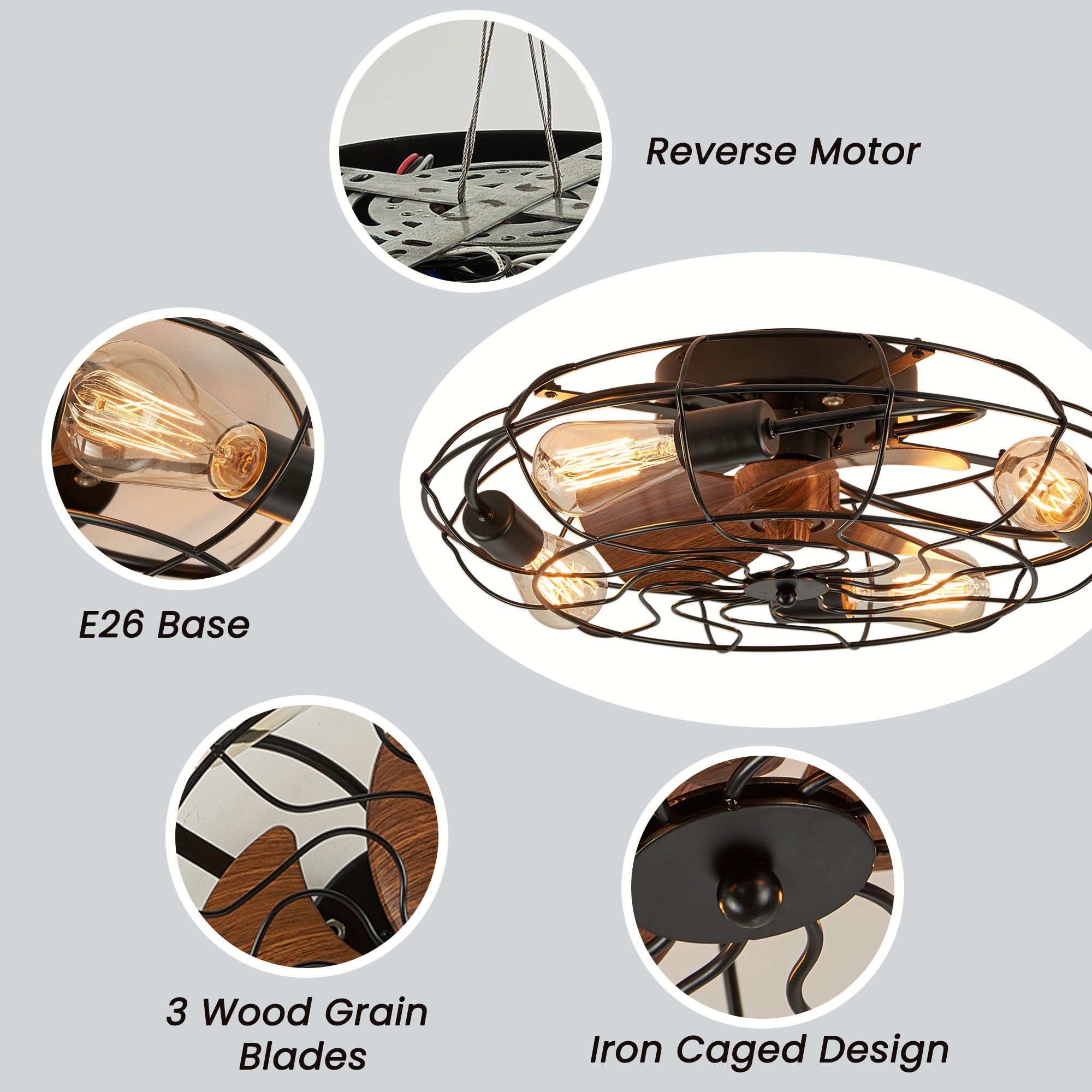 Antoine DCLW028 Ceiling-Fans - View #6