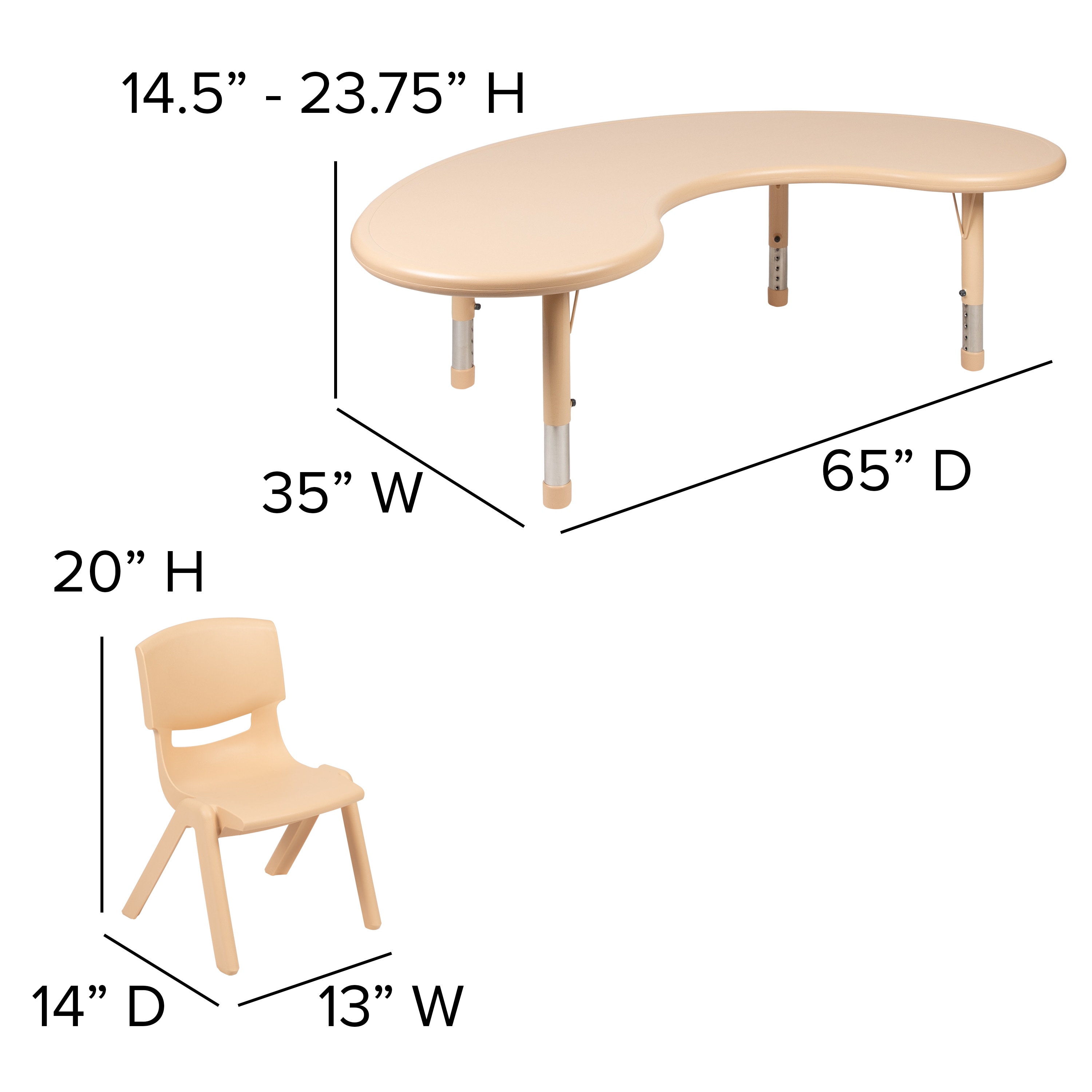 Flash Furniture Blue Square Kid's Play Table (Set Of 4 Chairs) in the Kids  Play Tables department at