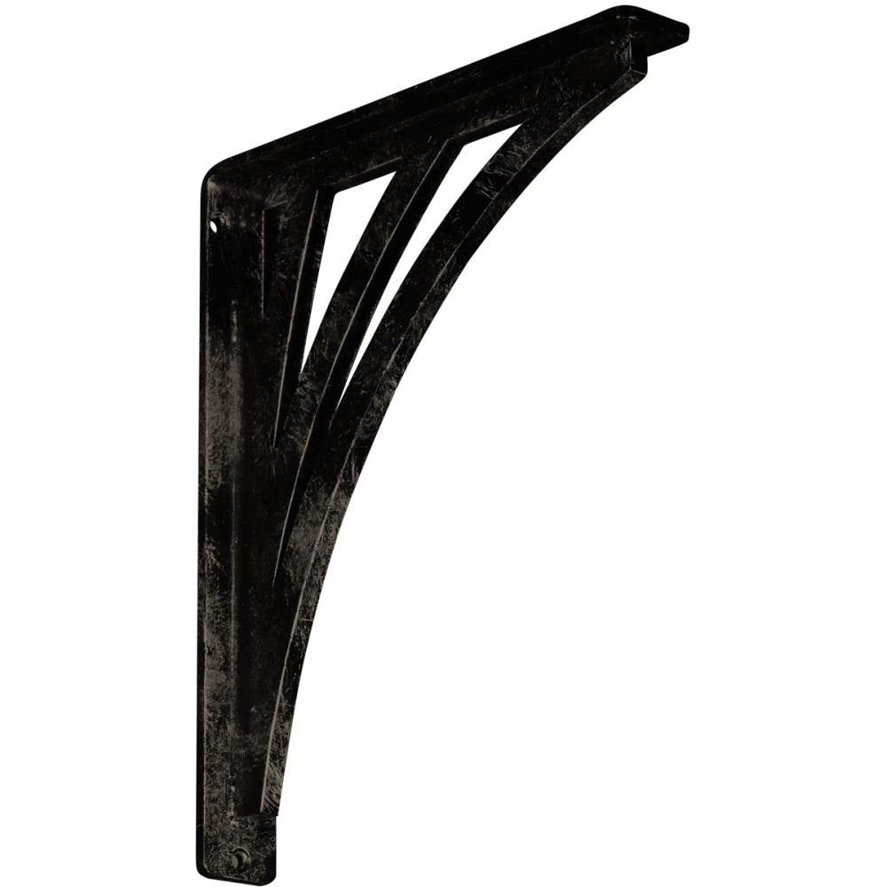 Ekena Millwork BKTM01X10X12SNEAPG Nevio 10-in x 1.5-in x 12-in Antique gold Wrought iron Countertop support bracket