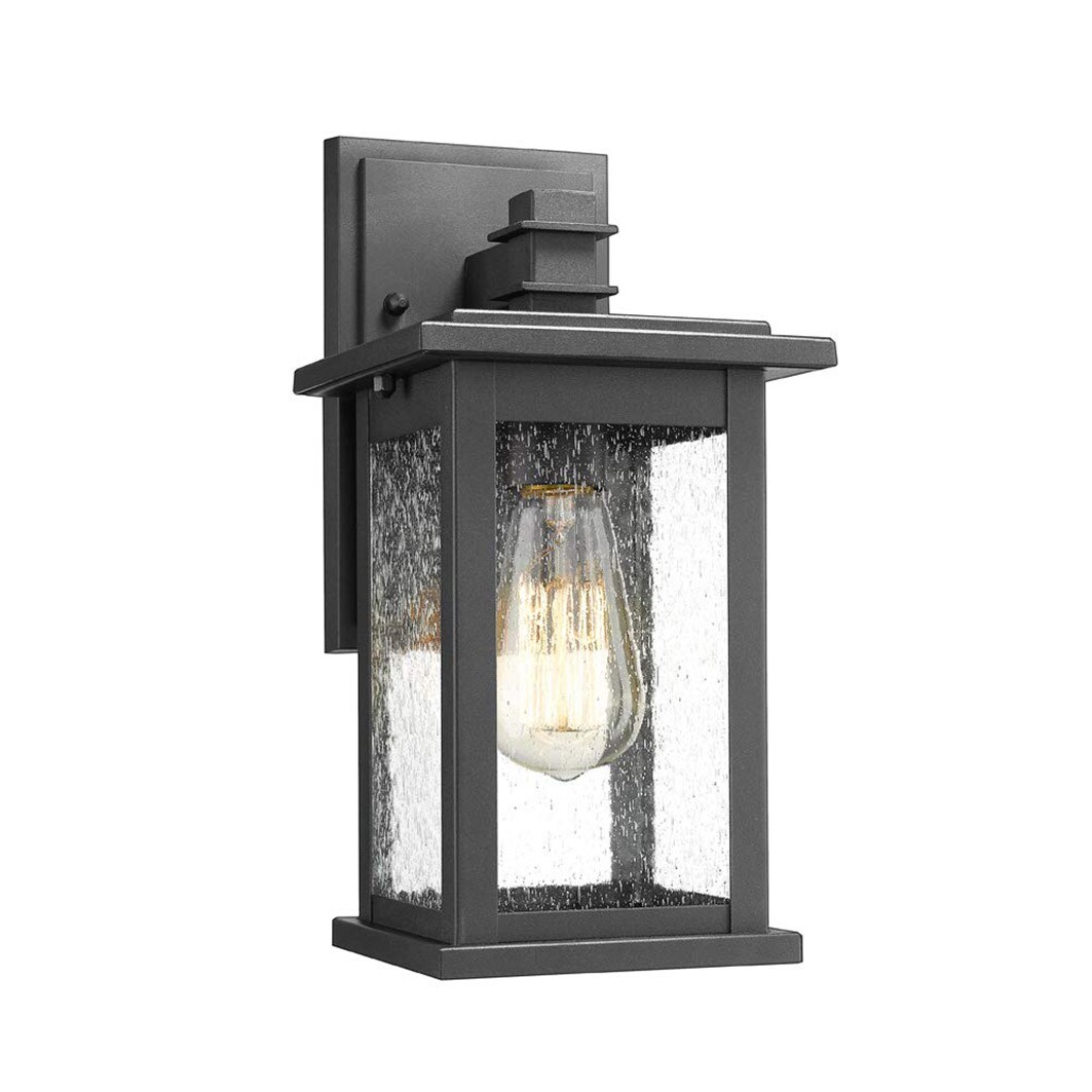 LTMATE LSOS-1803EW1 JAZAVA 1 -Light 12.25-in H Matte Black Hardwired Outdoor Wall Light