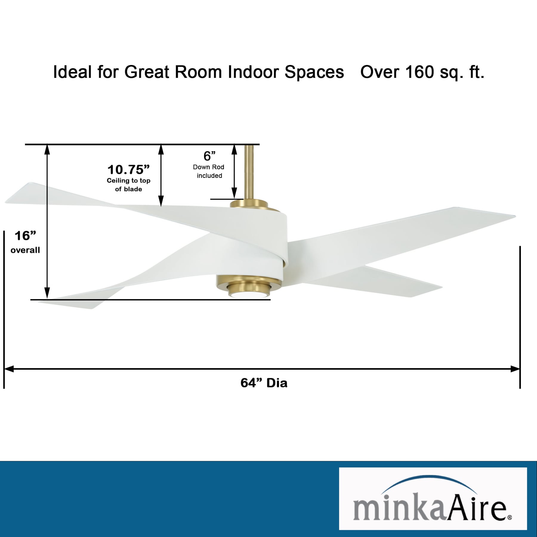 Minka Aire F903L-SBR/WHF Ceiling-Fans - View #6