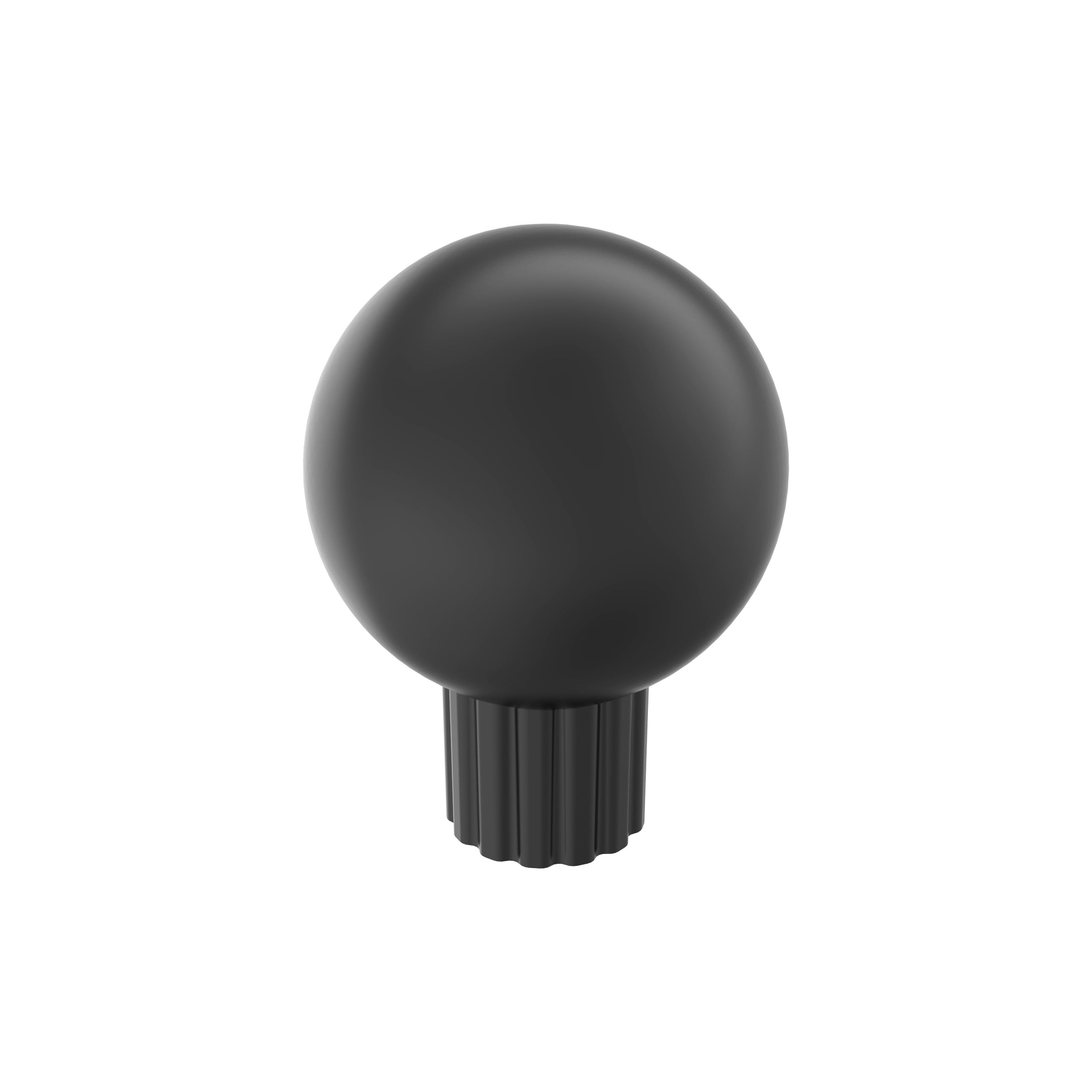 Amerock BP37700MB Cowrie 1-1/8-in Matte Black Round Transitional Cabinet Knob