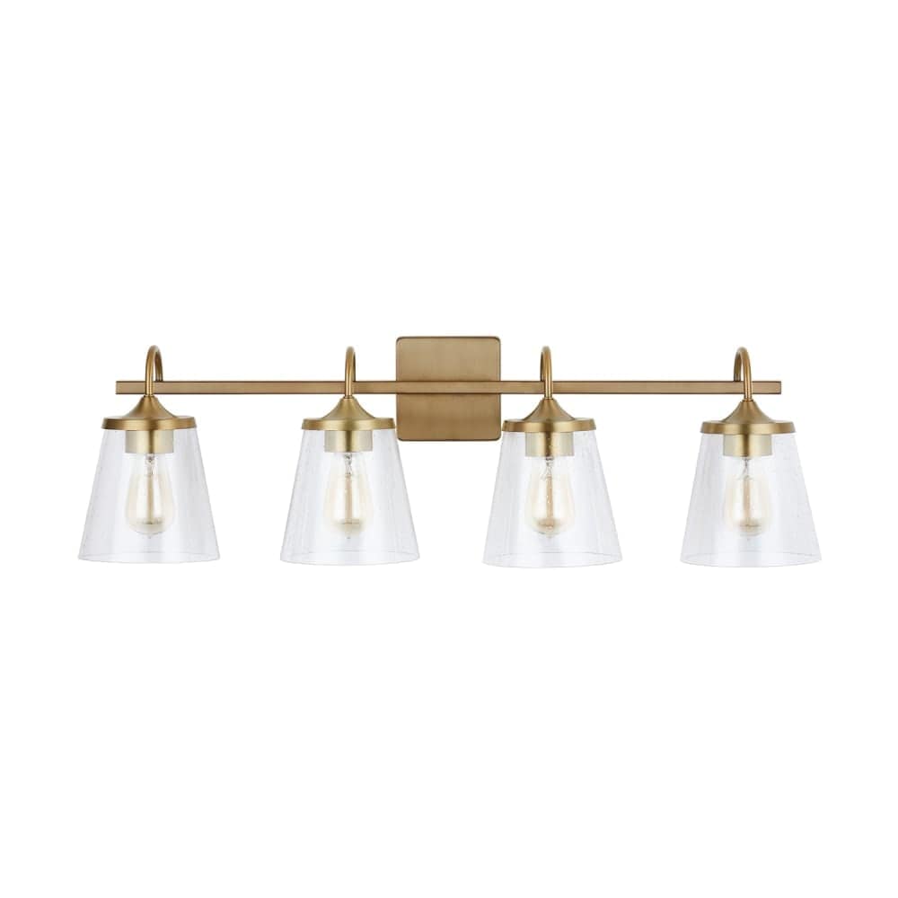  139142496 4 Light 101/2 Inch Tall Bathroom Vanity Light