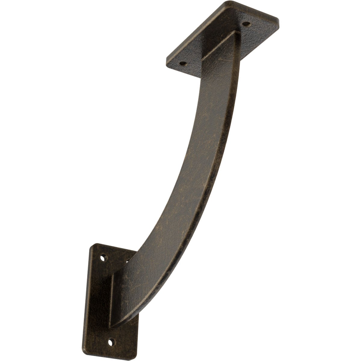Ekena Millwork BKTM02X09X09BRAPG Bradford 9-in x 2-in x 9-in Antique gold Steel Countertop support bracket
