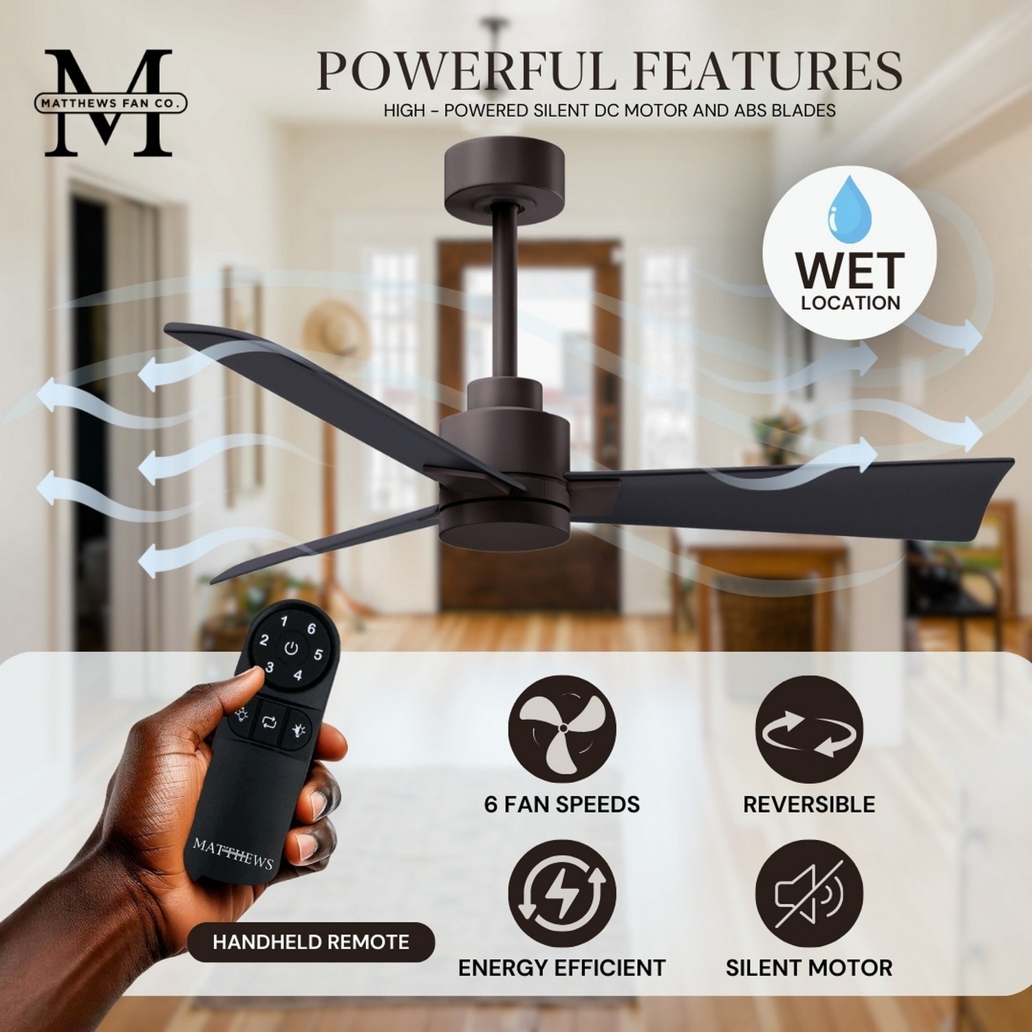 Matthews Fan Company AK-TB-BK-72 Ceiling-Fans - View #6