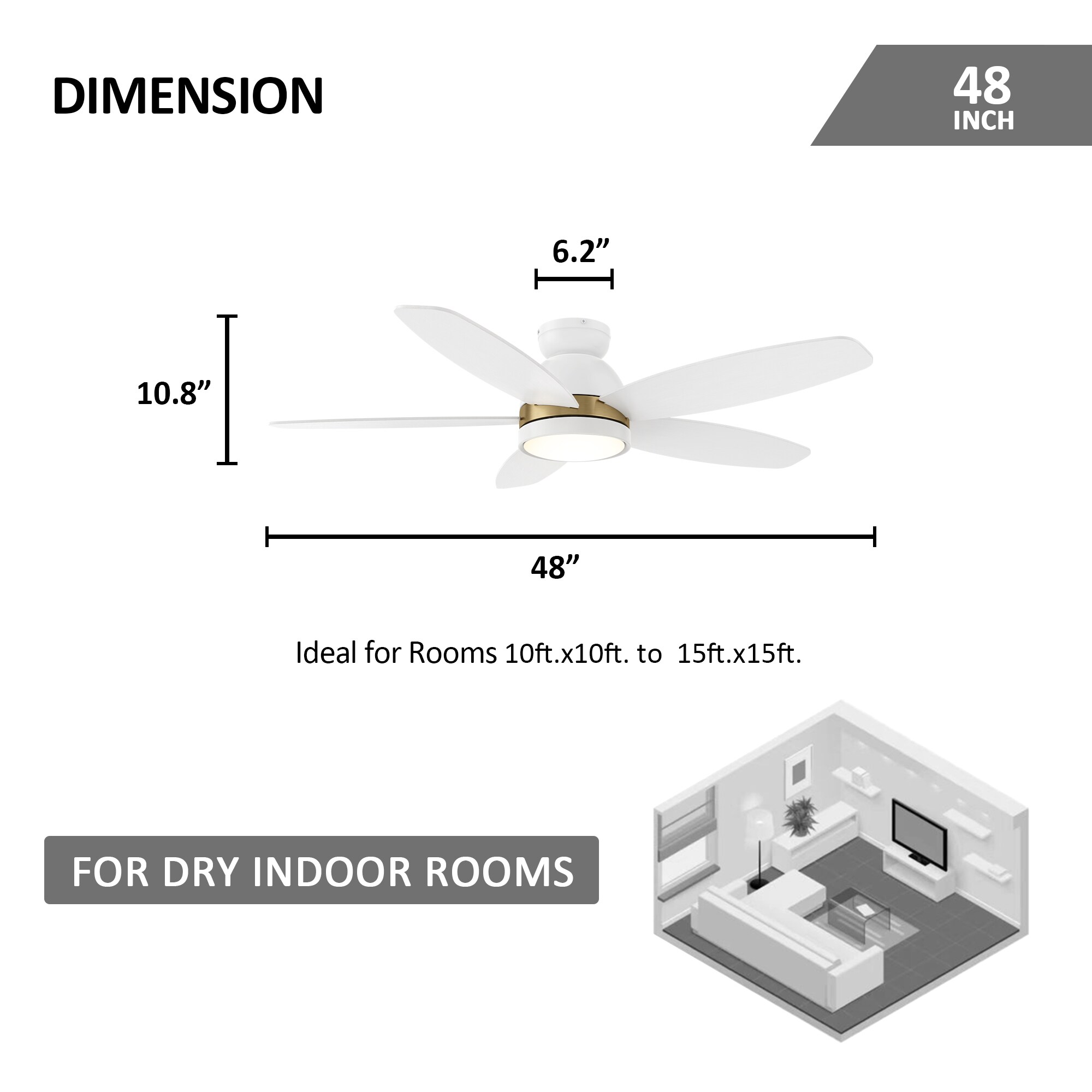 CARRO USA LCFR485Q5-L11-W1-FMA Ceiling-Fans - View #9