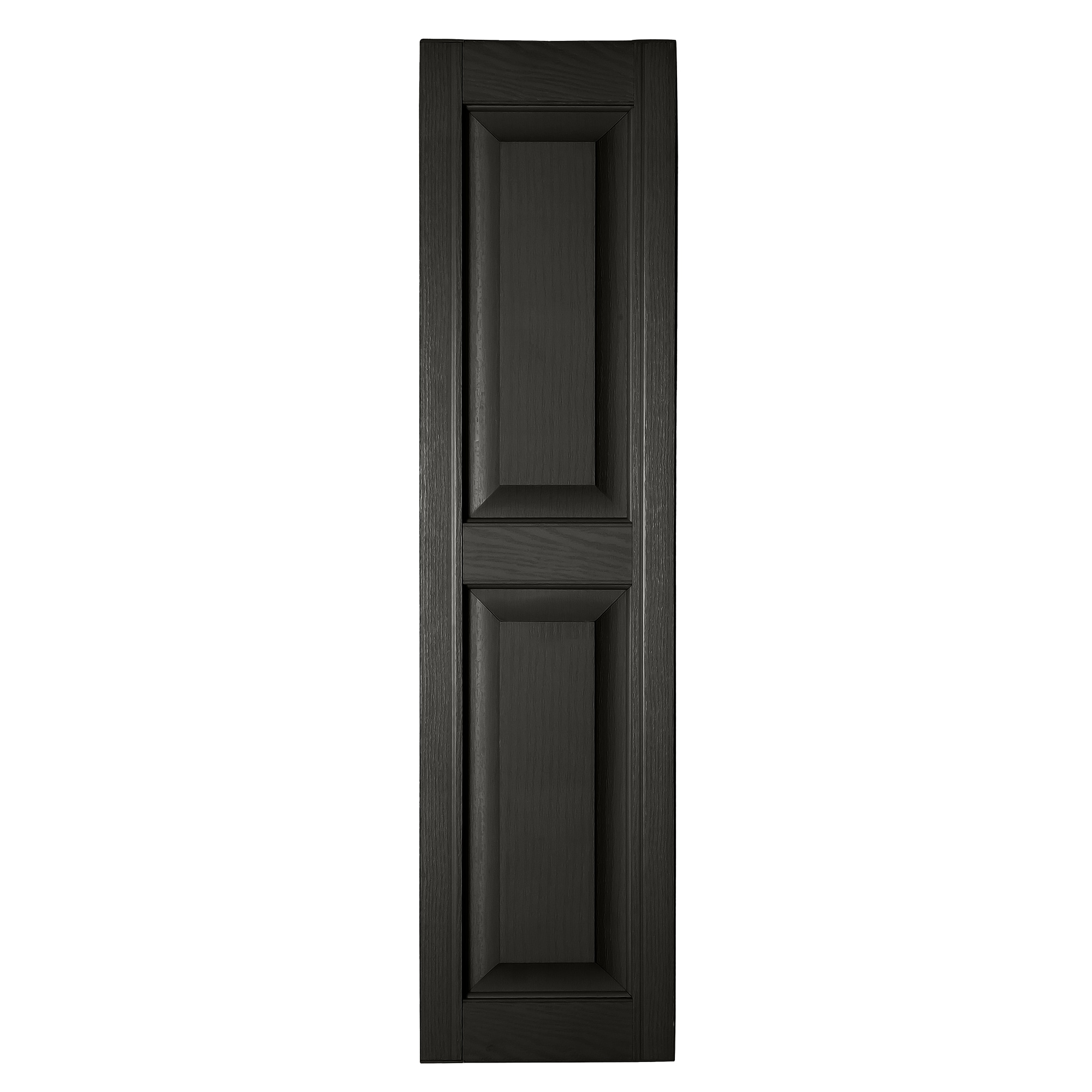 RELIABILT RP1272002 12-in W x 72-in H Black Raised panel Polypropylene Exterior Shutters ( 2 -Pack )