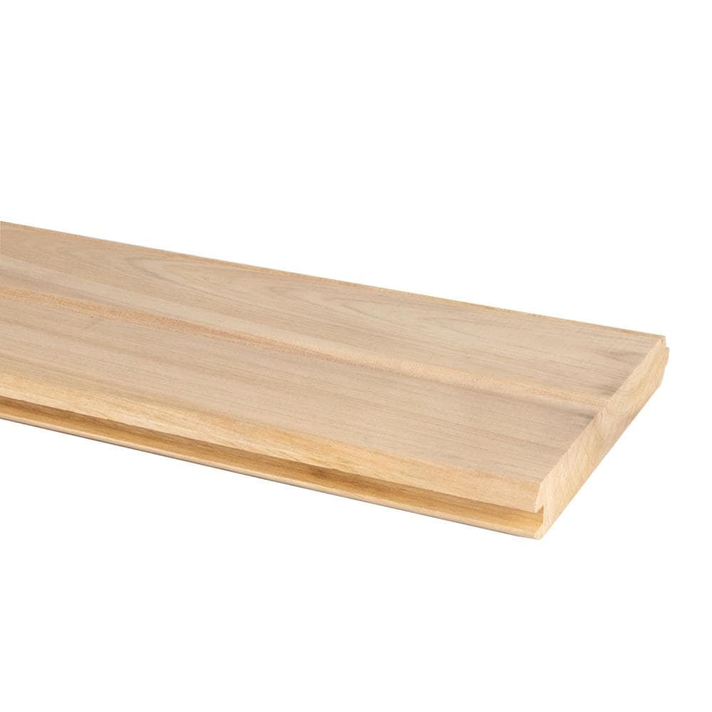 RELIABILT ECB6 8 CYPRS 5-3/8-in x 8-ft Unfinished Beaded/Smooth Cypress Tongue and Groove Wall Plank ( 3.58-sq ft )