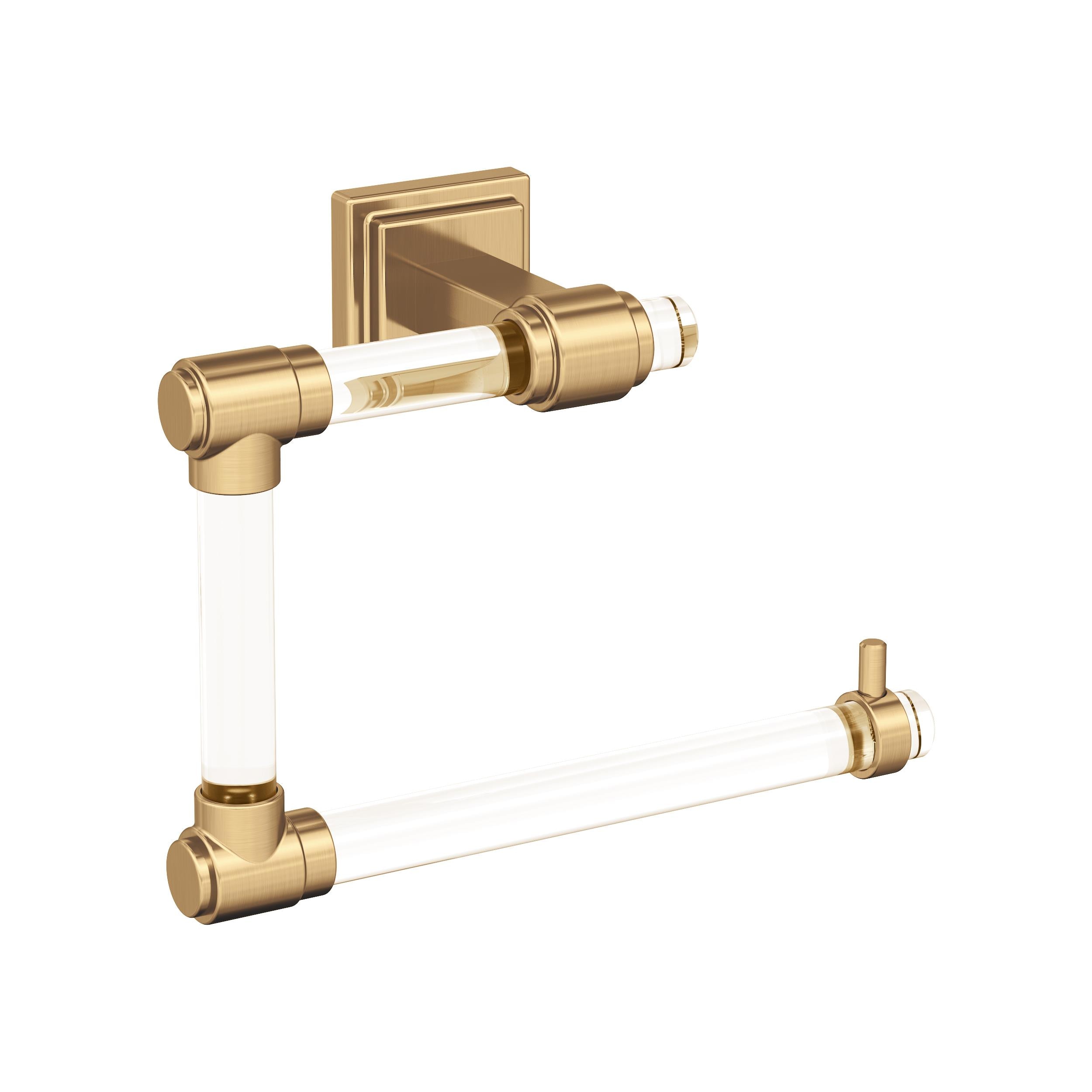 Amerock BH36062CCZ Glacio Clear/Champagne Bronze Wall mount Single Towel Ring