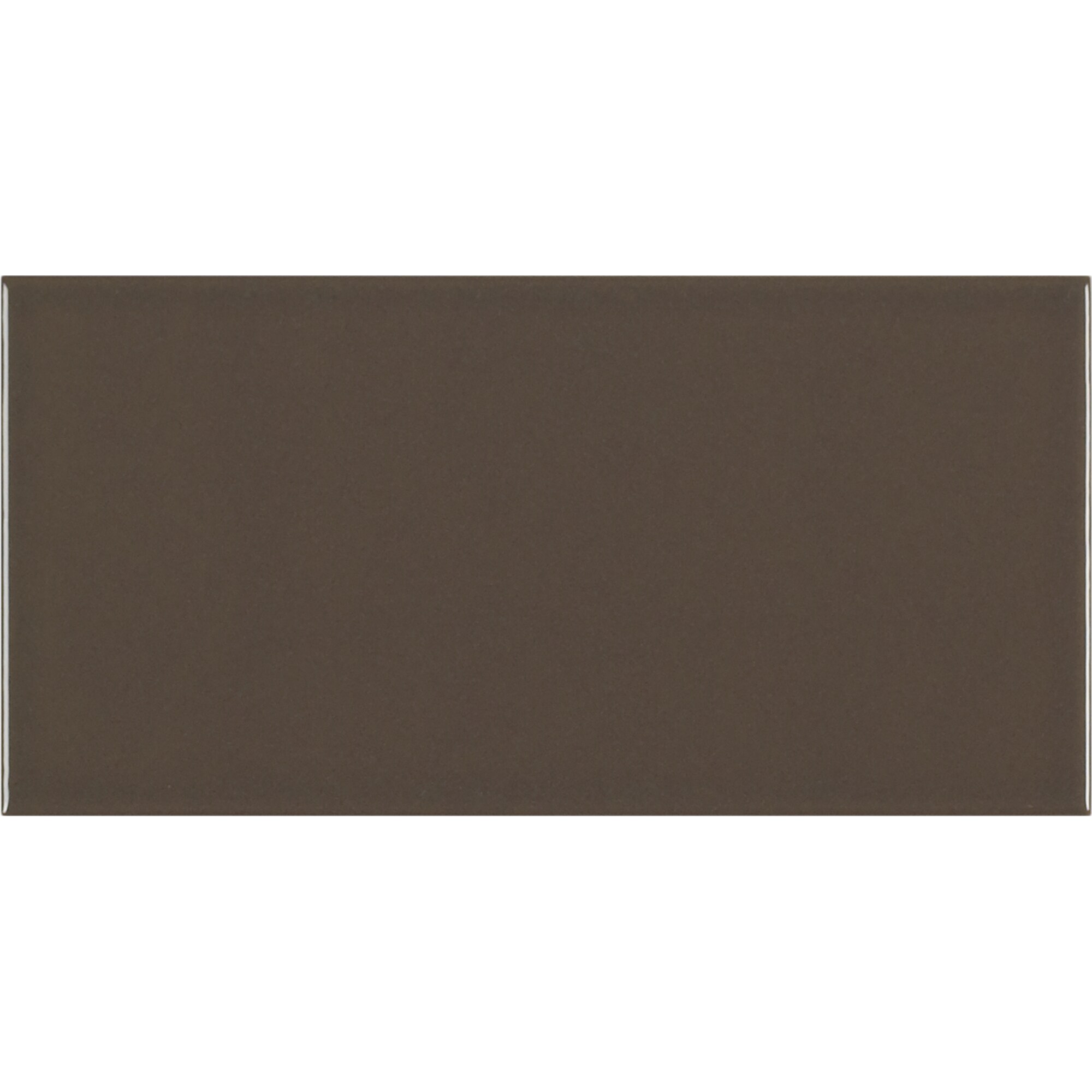 Crossville ChromaColor 12-Pack Chocolate Porcelain Bullnose Trim Tile (4-in x 12-in)