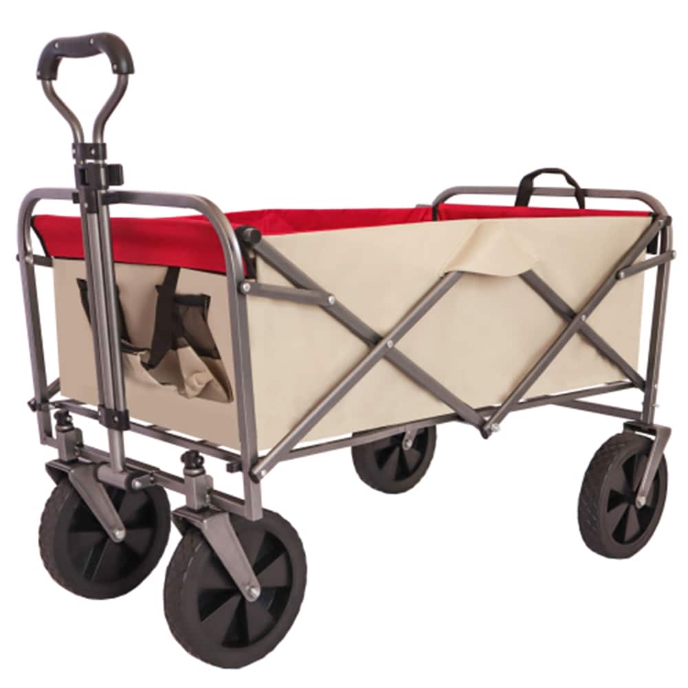 Sunrinx MG53-1-YC 5-cu ft Steel Folding Yard Cart