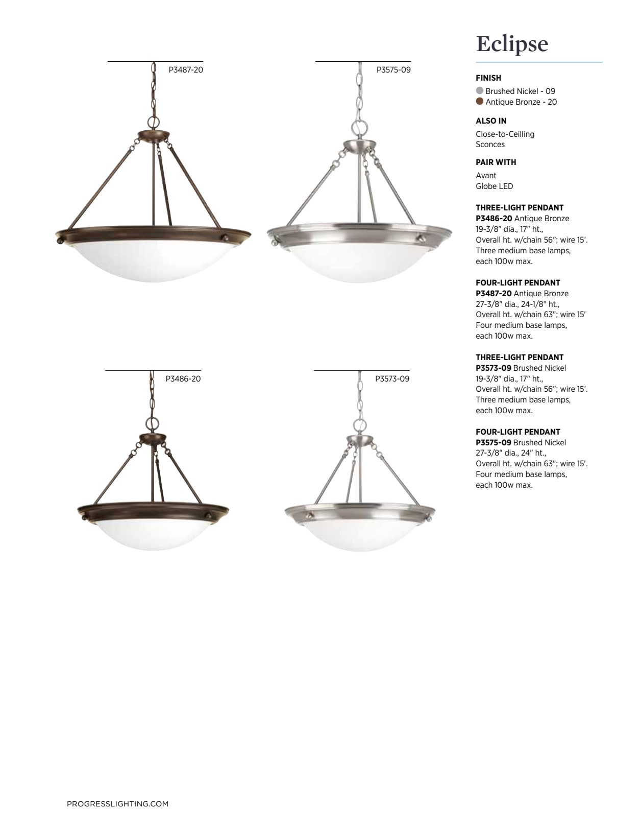 Progress Lighting P3573-09 Pendant-Lights - View #6