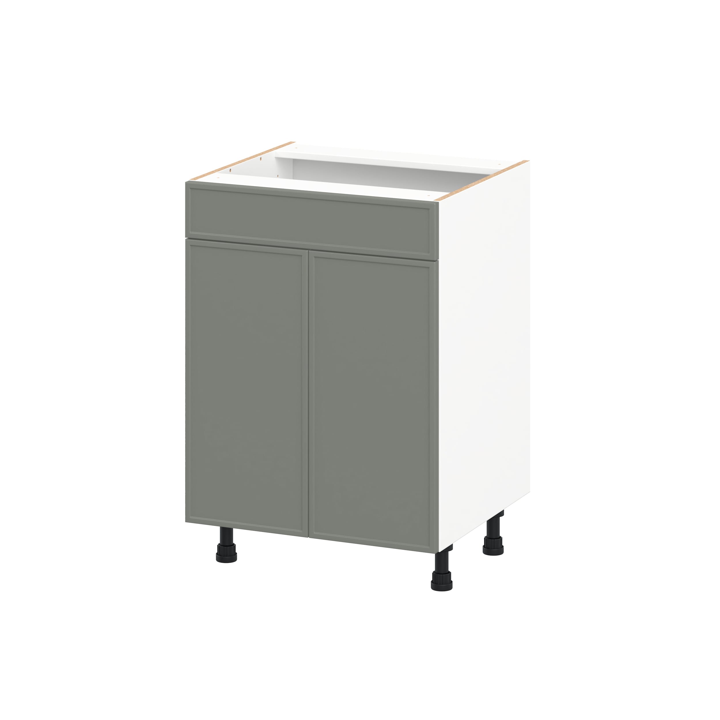 Hugo&Borg VS24-CO Concord 24-in W x 34.5-in H x 21-in D Moss Green Sink Base Fully assembled Cabinet Flat Panel