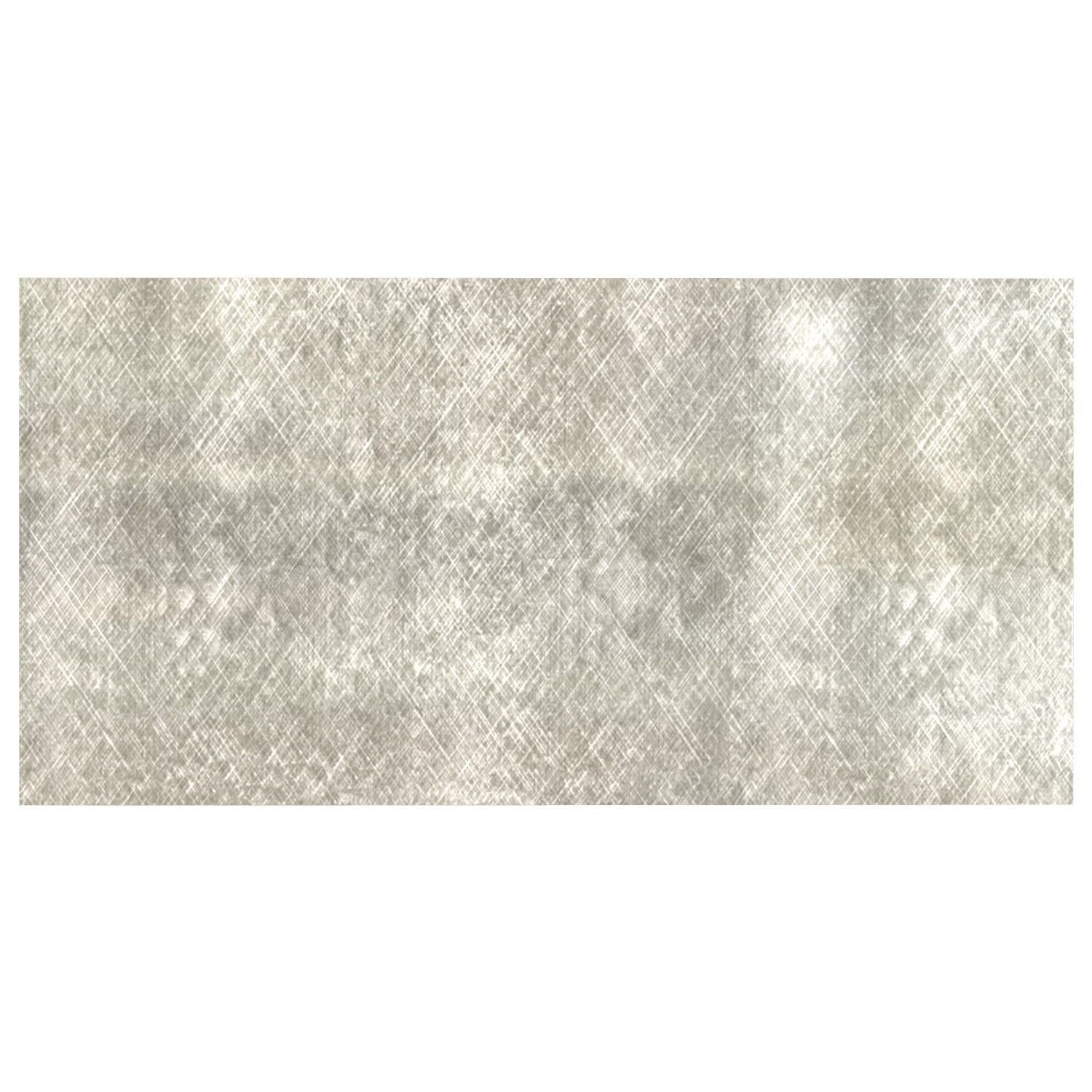 Fasade B48-21 6-in x 12-in Cross Hatch Silver Backsplash Panels