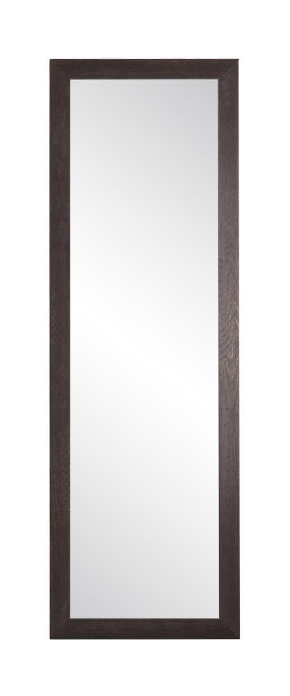 BrandtWorks BM76THIN-L3 19-Inches W x 52.5-Inches H Rectangle Espresso/Weathered Framed Full Length Wall Mirror