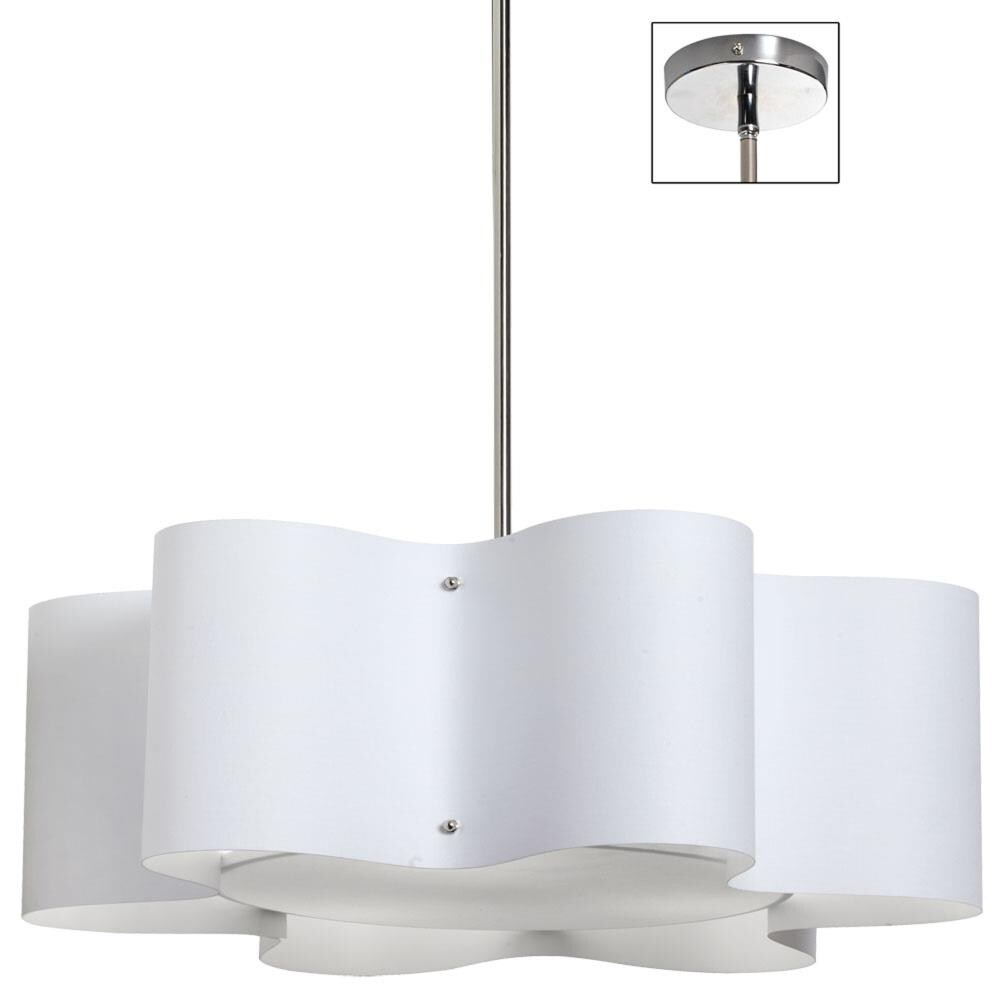 Dainolite Zulu 3 Light White Moderncontemporary Drum Hanging Pendant Light At 7090