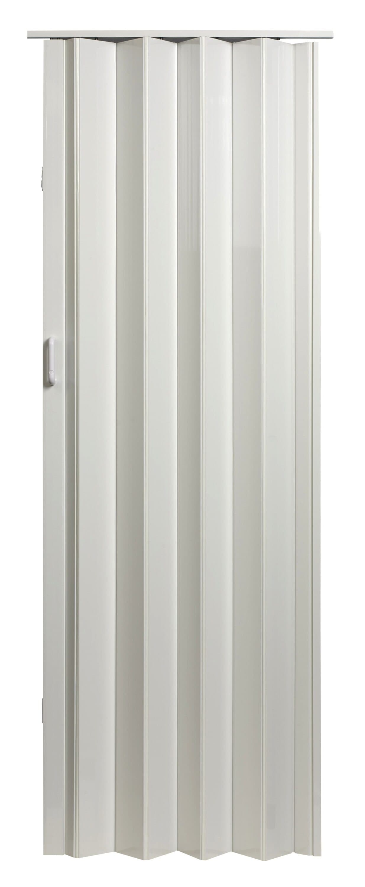Spectrum HSP3680H Plaza 36-in x 80-in Reversible/Universal Handing White PVC Accordion Door ( Hardware Included )