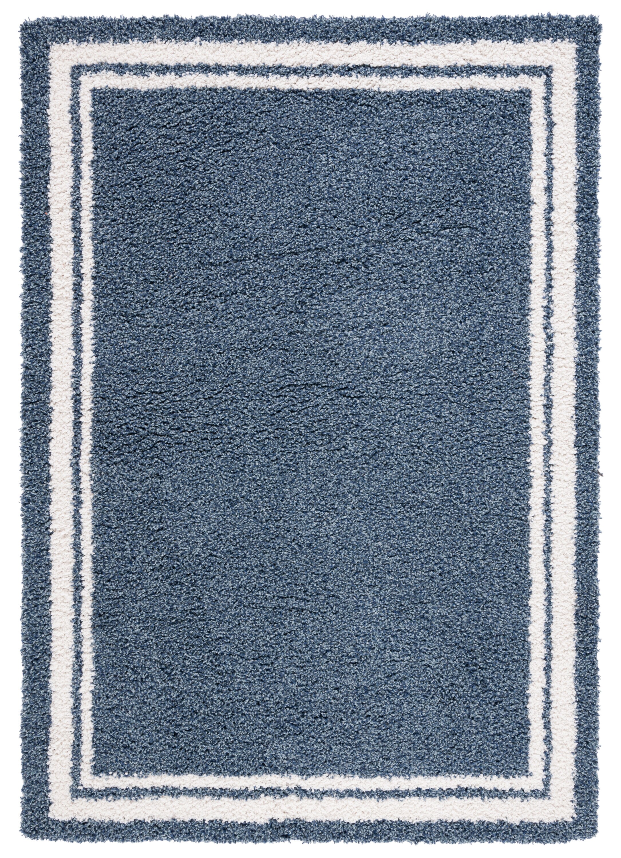 Safavieh CLC100M-5 5 x 8 (ft) Loomed Blue/Ivory Rectangular Indoor Border Mid-Century Modern Area rug