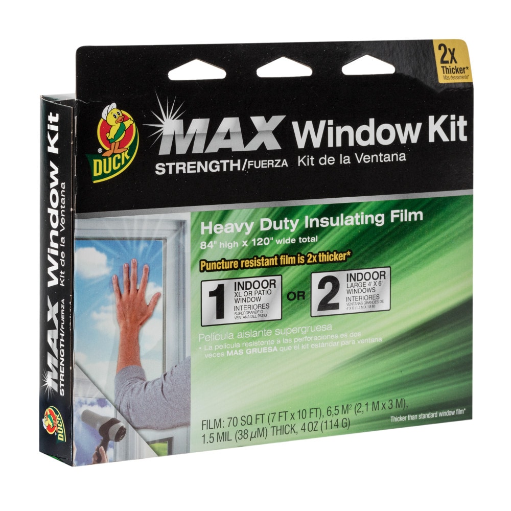2x Duck Brand Indoor Extra Large Window Patio Door Shrink Film Kit 84-Inch x 120 