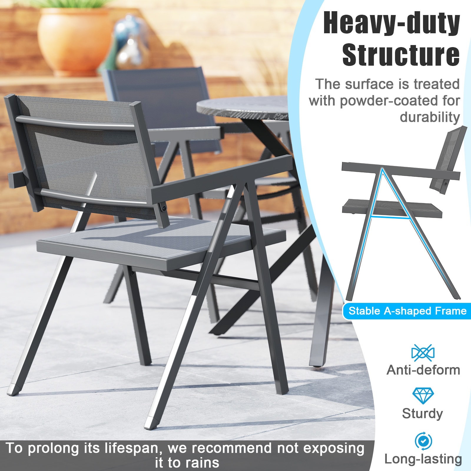 YERIVA O12411GR2DH Patio-Chairs - View #5