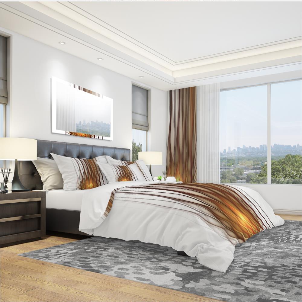 Designart BED16429-T 3-Piece Yellow Twin Duvet Cover Set