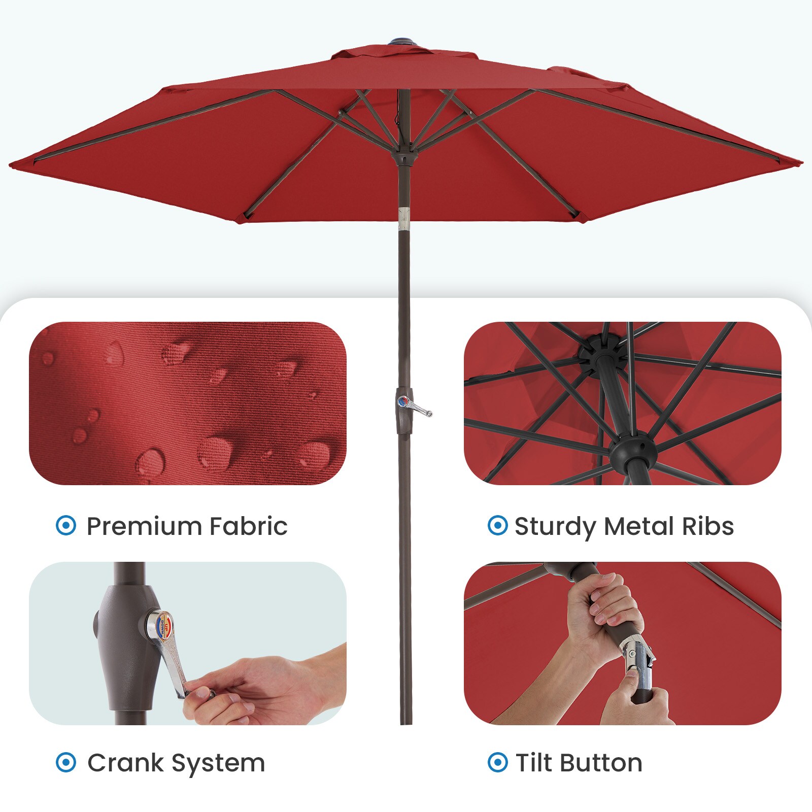 VOUA 3TZZS-RD Umbrellas-2 - View #5