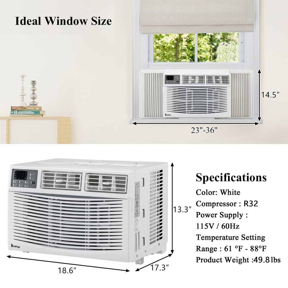 Winado 450-sq Ft Window Air Conditioner With Remote (115-volt; 10000 