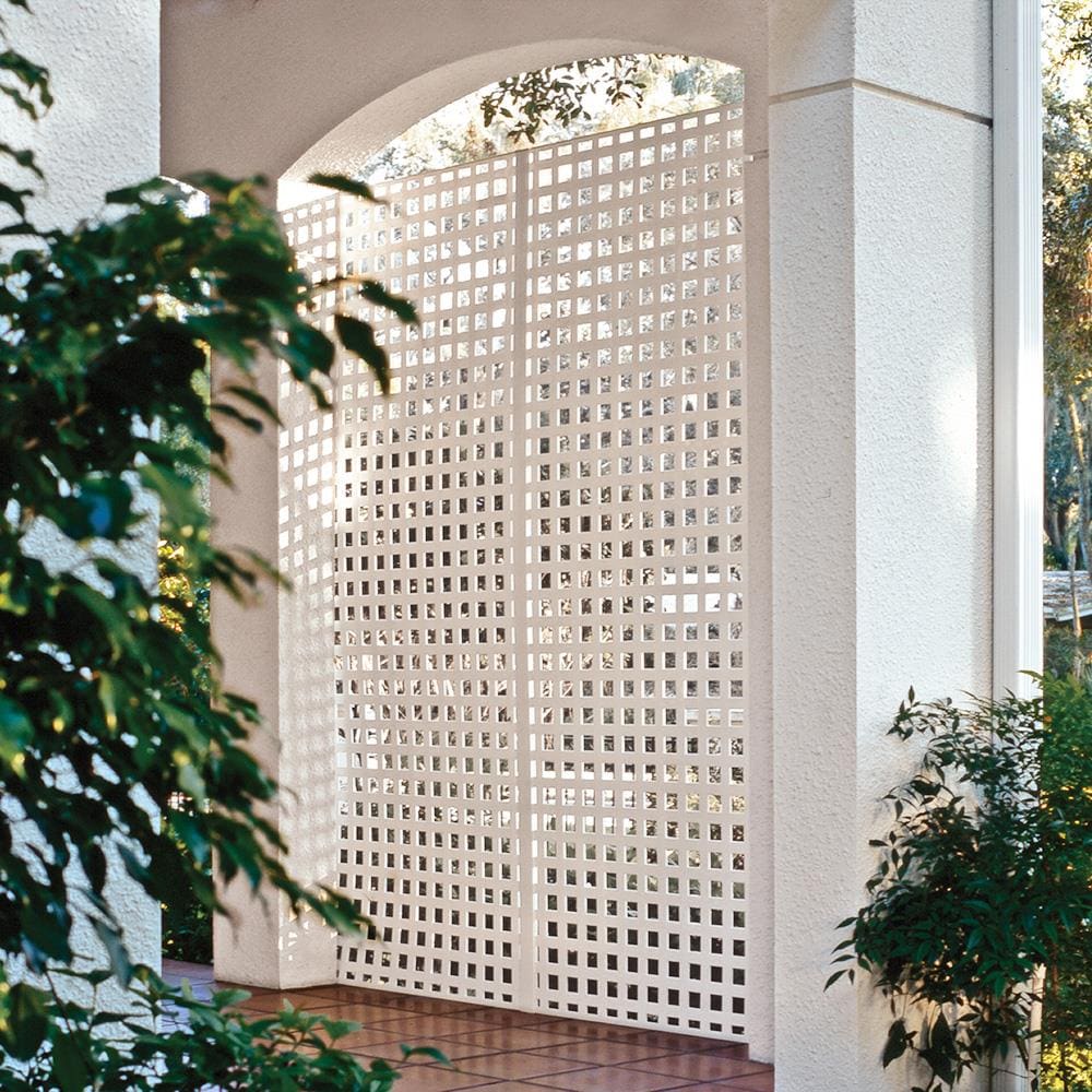 Bygge videre på Mansion Somatisk celle Freedom 1/4-in x 48-in x 8-ft White Vinyl Lattice in the Lattice &  Accessories department at Lowes.com