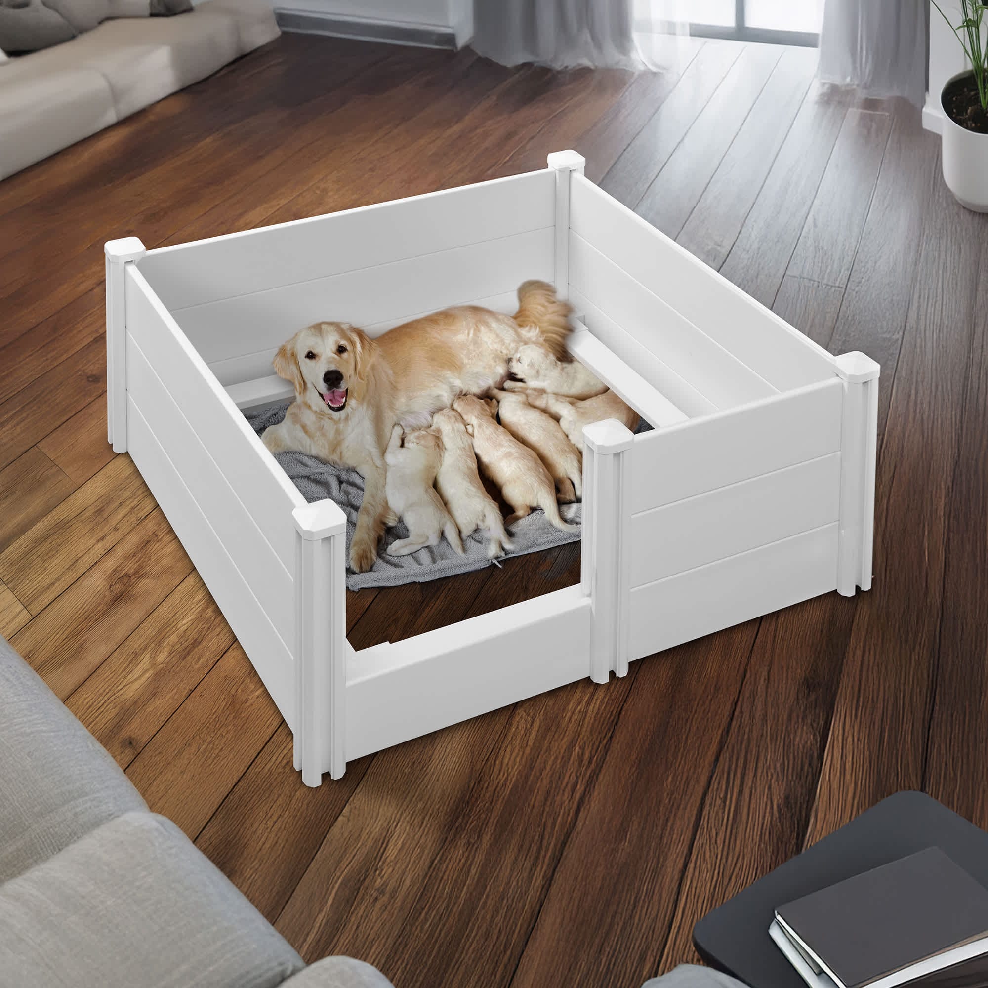 SmithBuilt PET-WHP-B4184-WHT Pet-Crates-Carriers - View #6