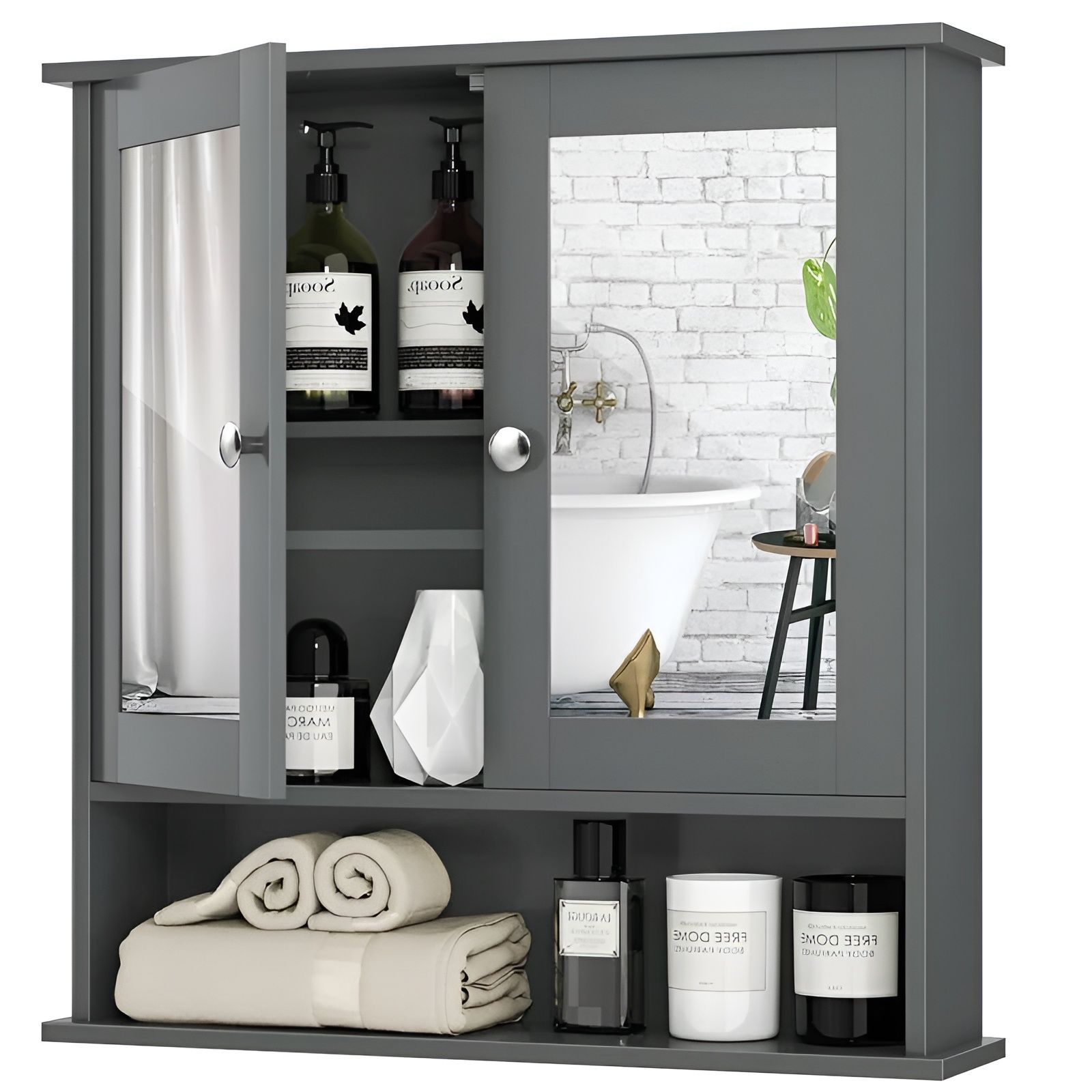 Slickblue D-FR-439827195NCWBRG Bathroom-Wall-Cabinets - View #5