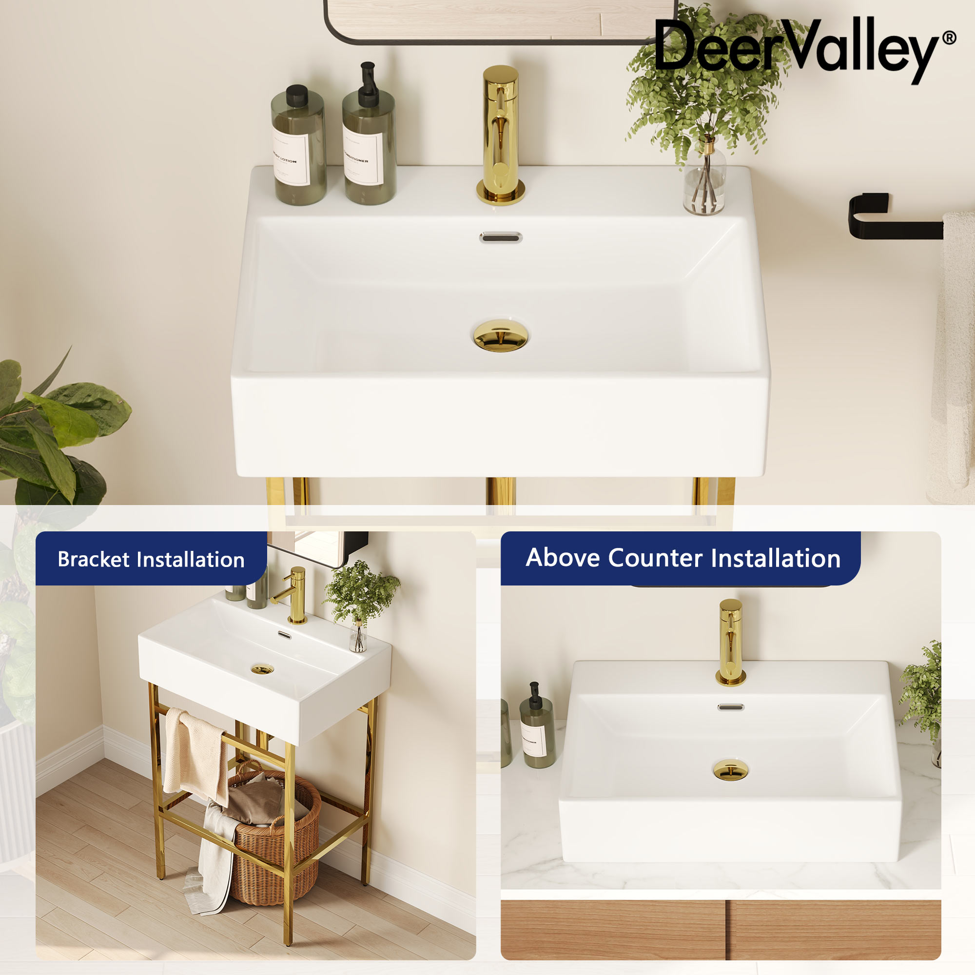 DeerValley DV-1CS0252G Bath-Sink - View #3