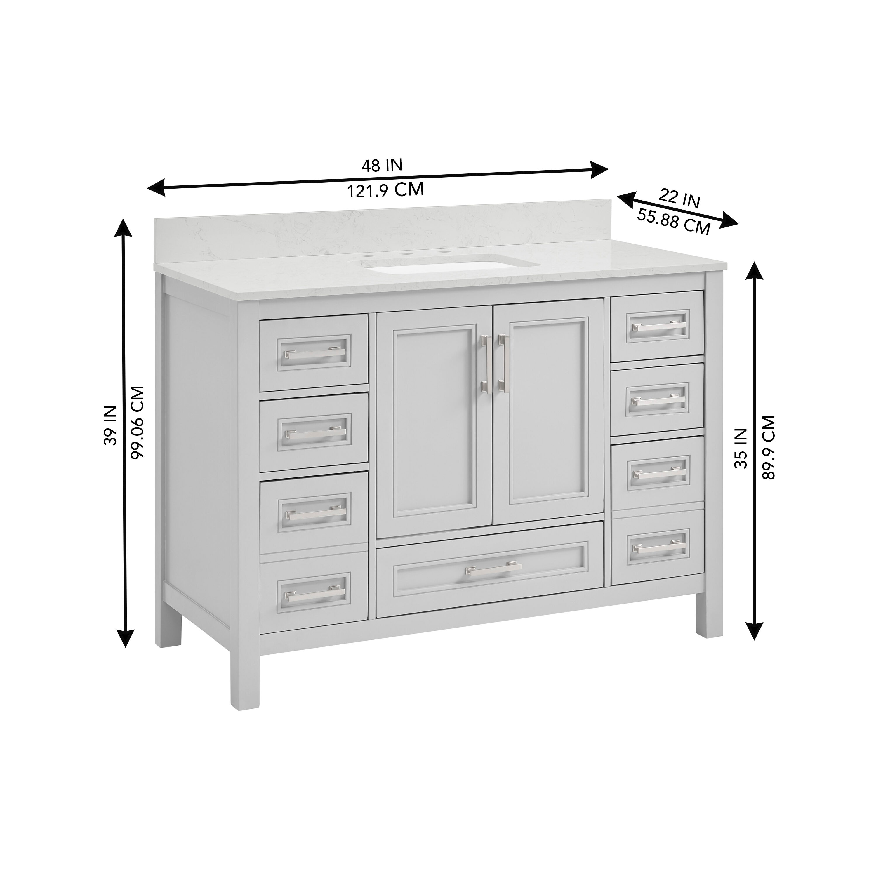 allen + roth 1541VA-48-242-925 Bath-Vanity-Combo - View #12