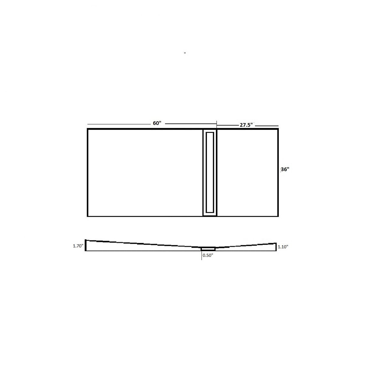 AlinO LTU-36-BLU87 Shower-Floor-Parts - View #2