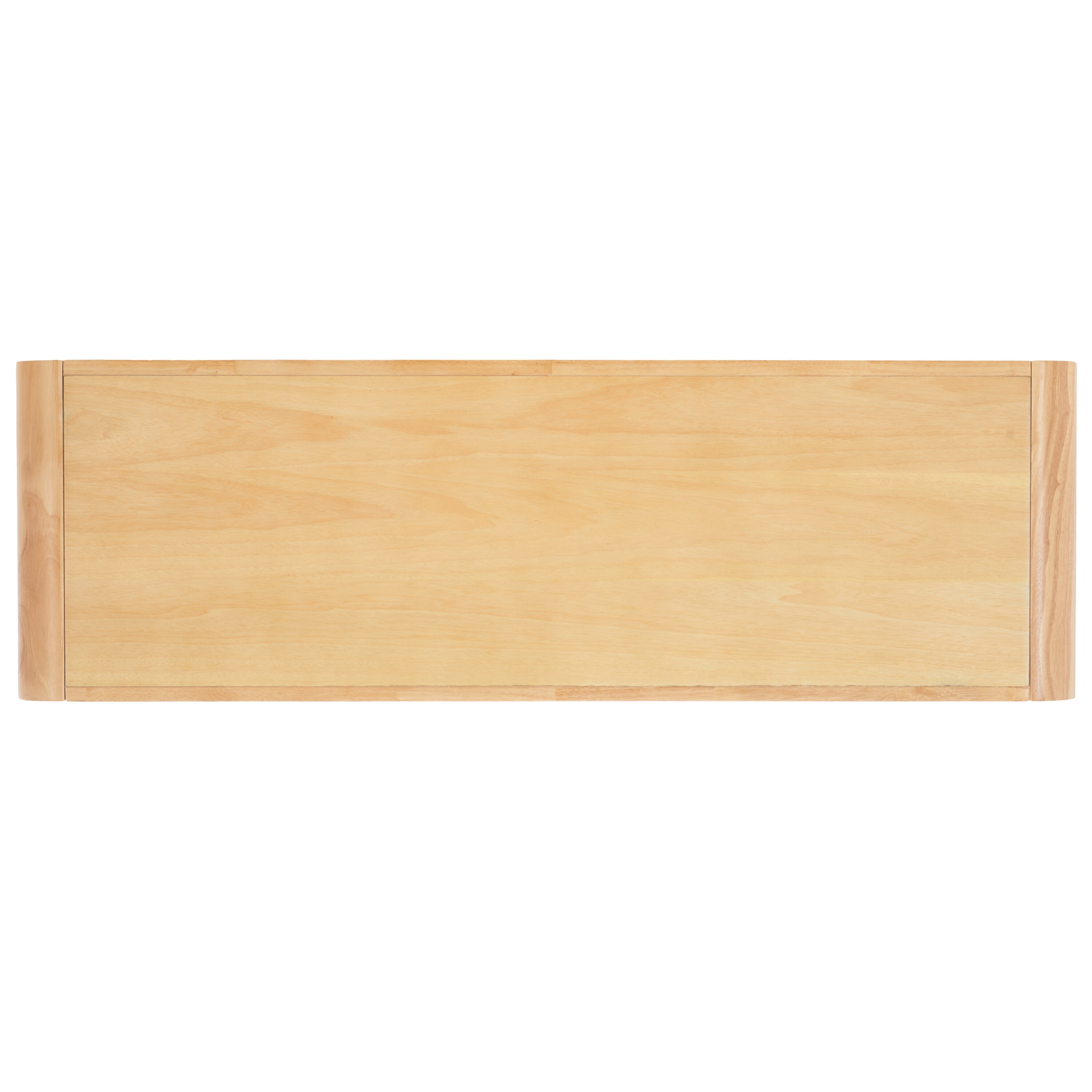 Omara Natural Solid Wood 53'' Modern 2-Tier Console Table
