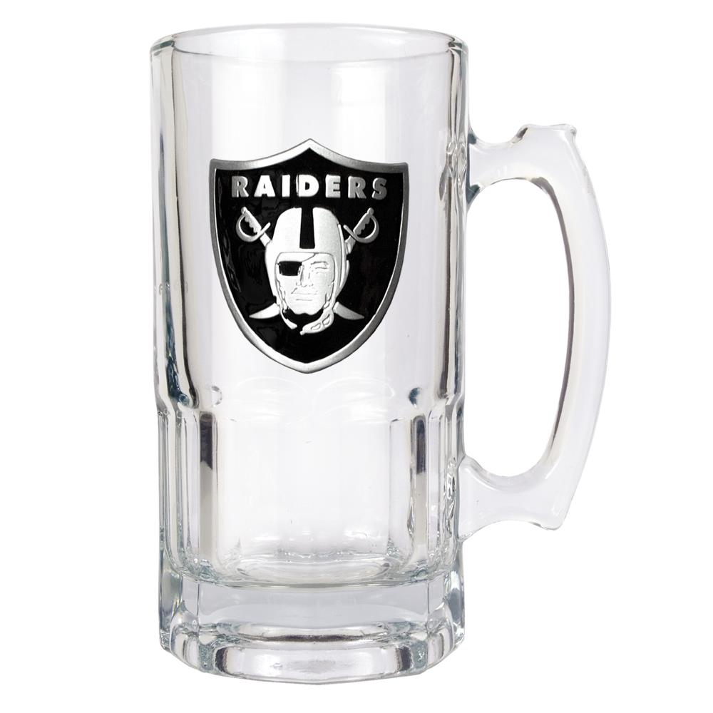 GREAT AMERICAN Oakland Raiders 34-fl oz Glass Beer Mug Set of: 1