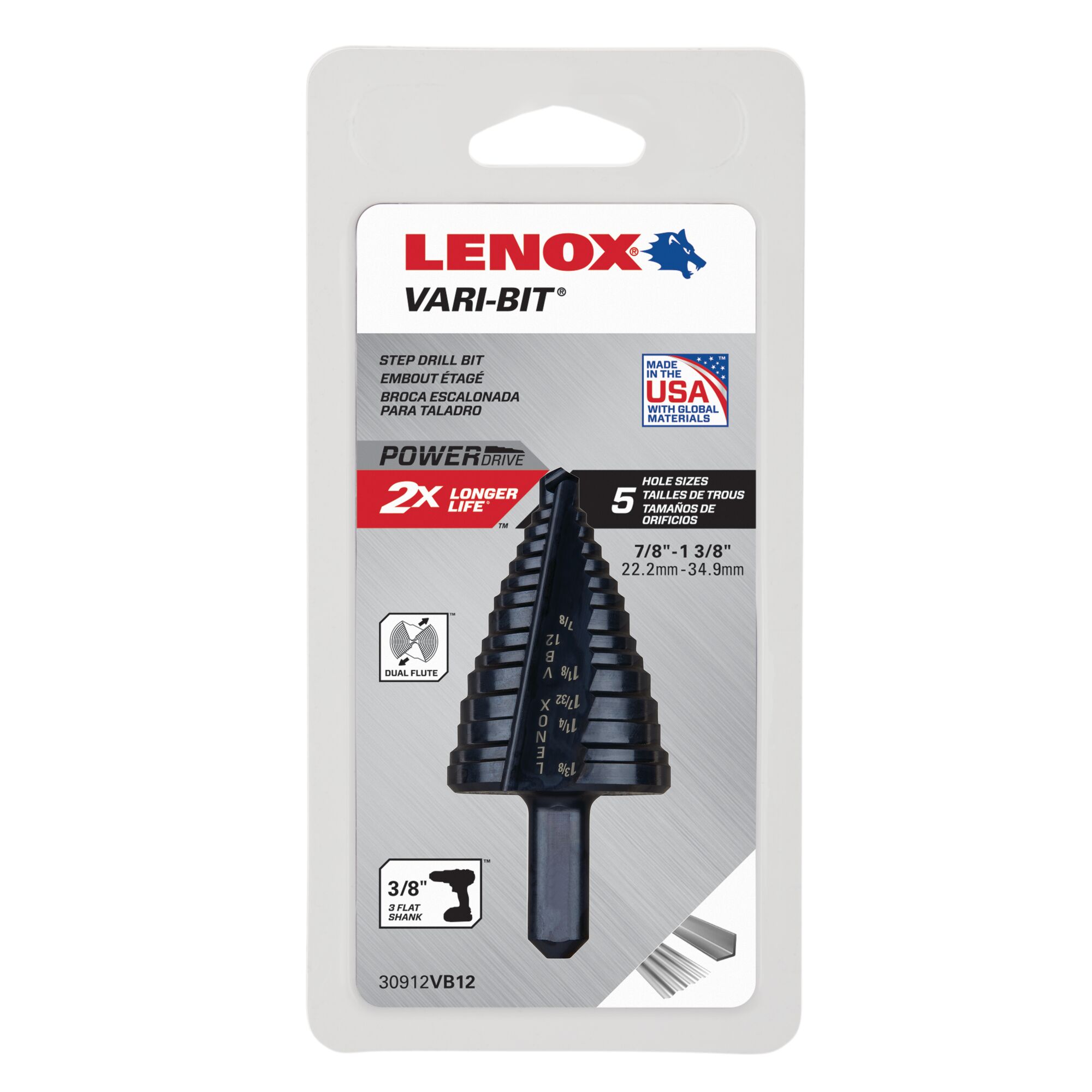 LENOX 30912VB12 Metal-Step-Drill-Bits - View #13