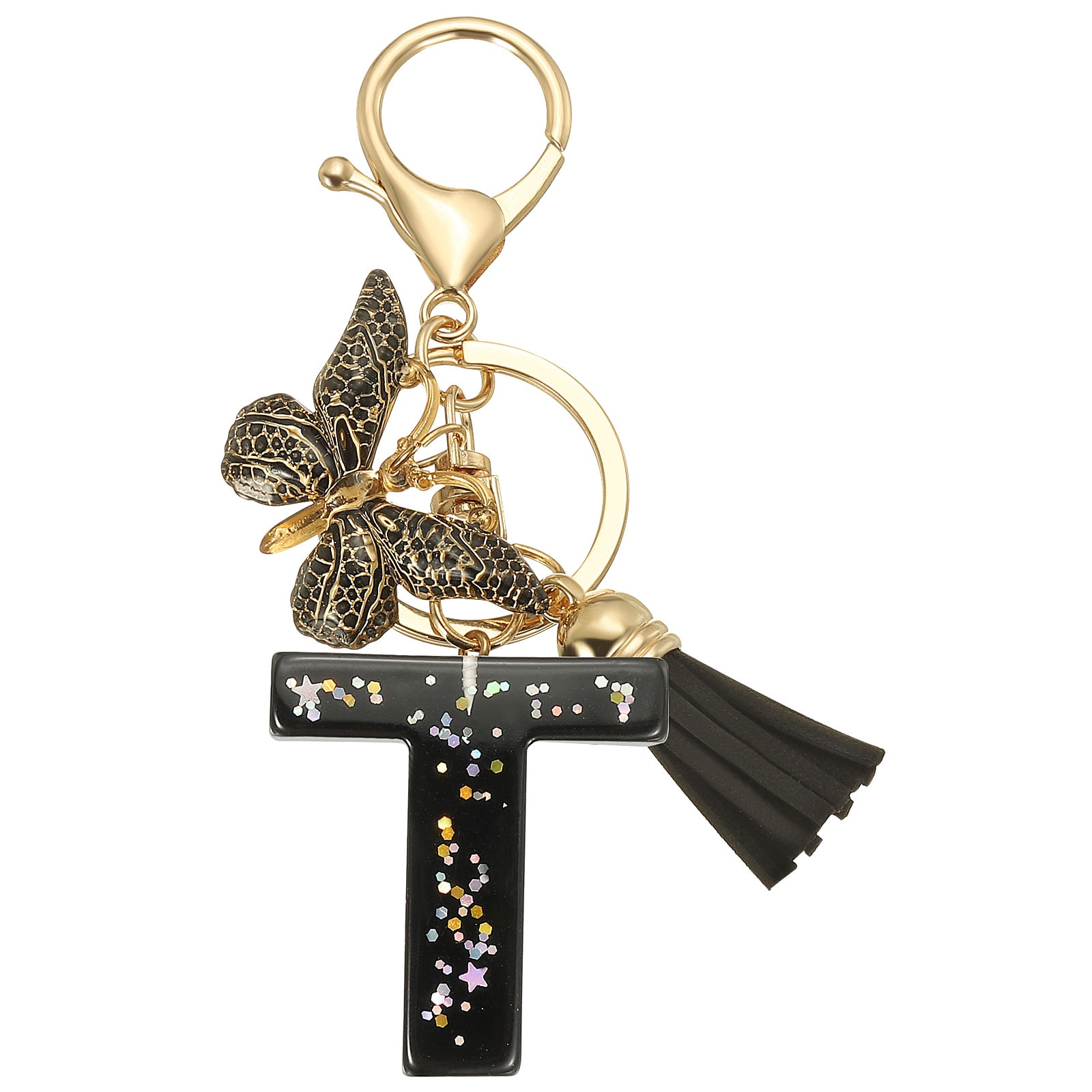 PATIKIL Alphabet Initial Letter Keychain Resin Cute Keychains with