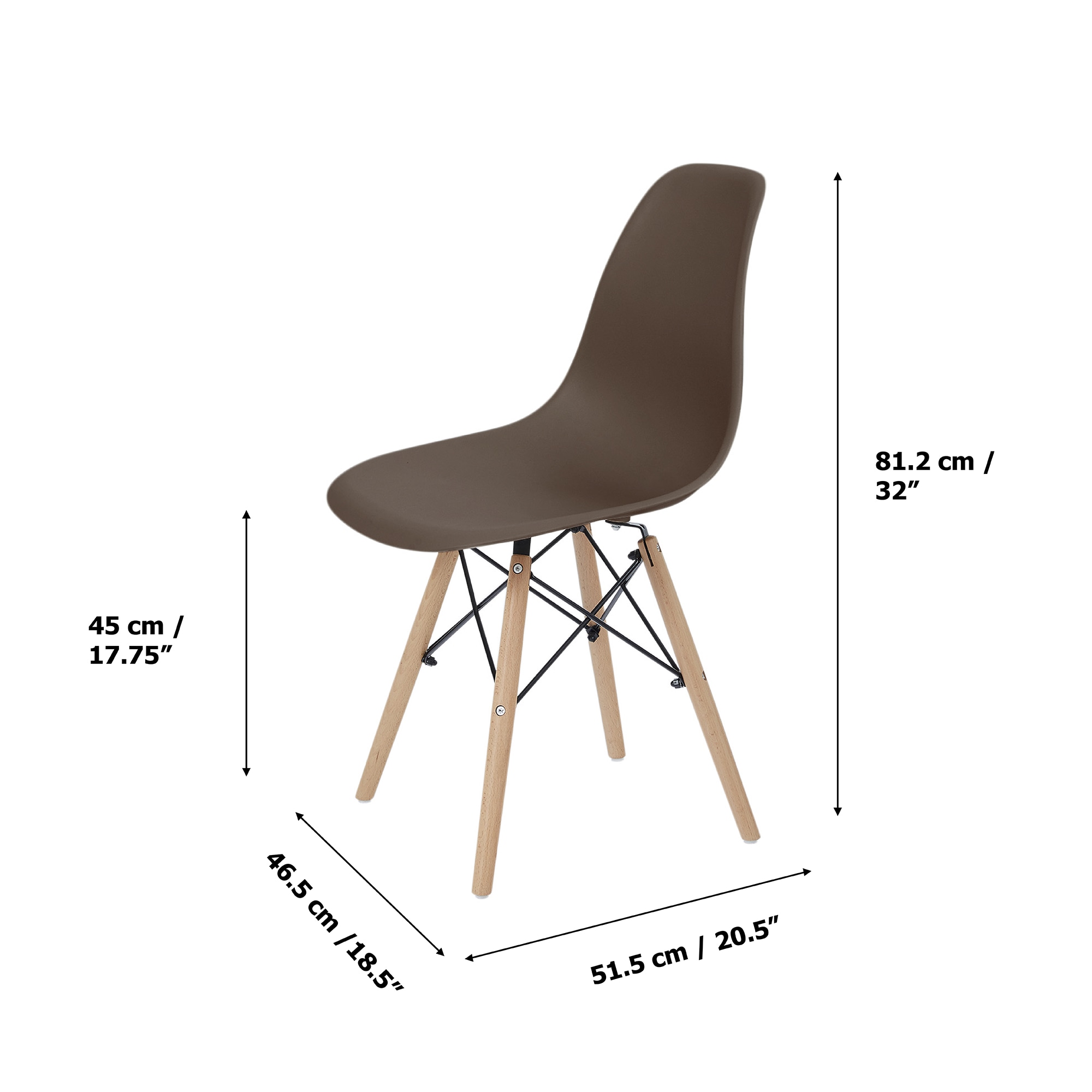 Teamson Home VNF-00111BR Dining-Chairs - View #4